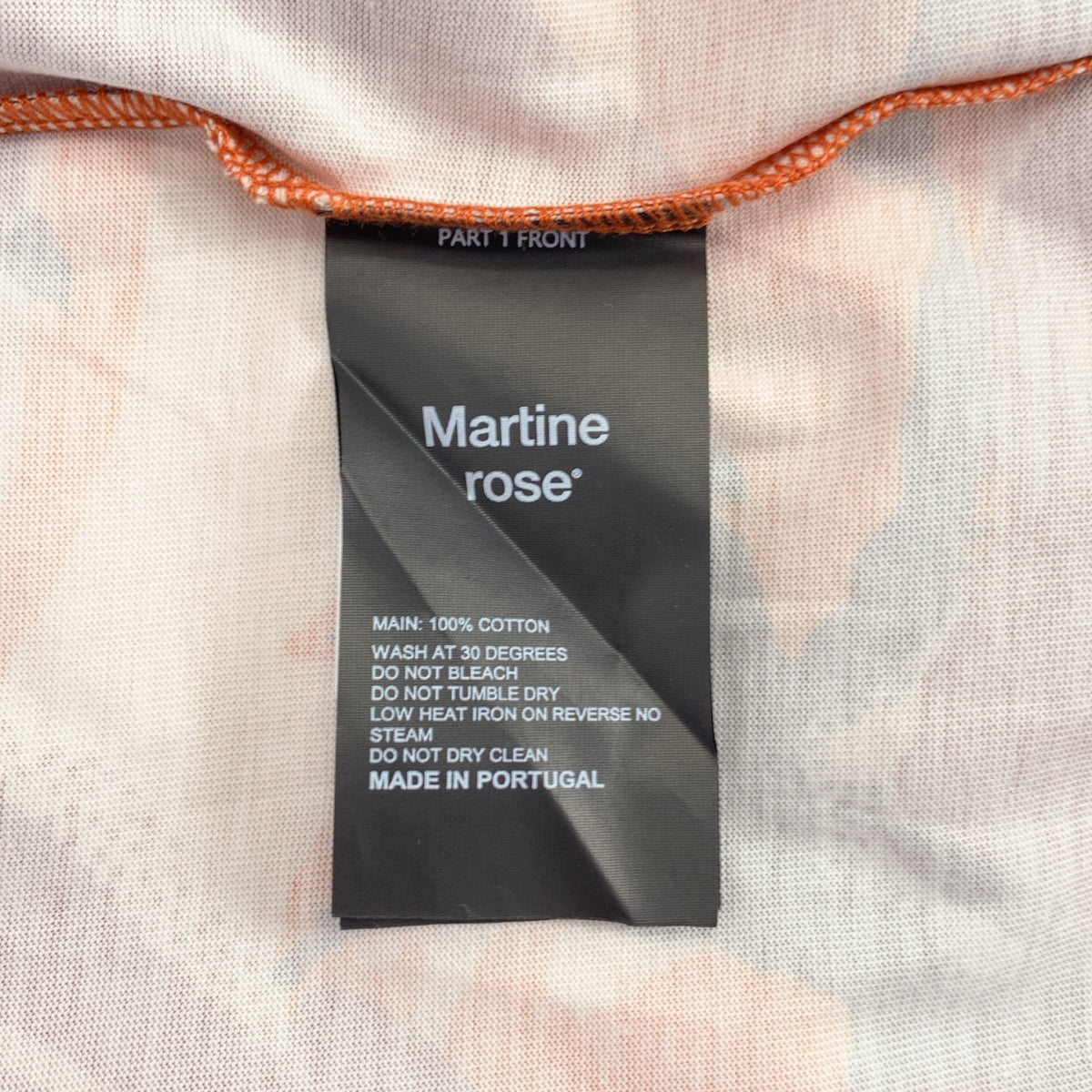 Martine Rose / 마틴 로즈 | 오버 실루엣 로고 프린트 T 셔츠 컷소우 | S | 남성