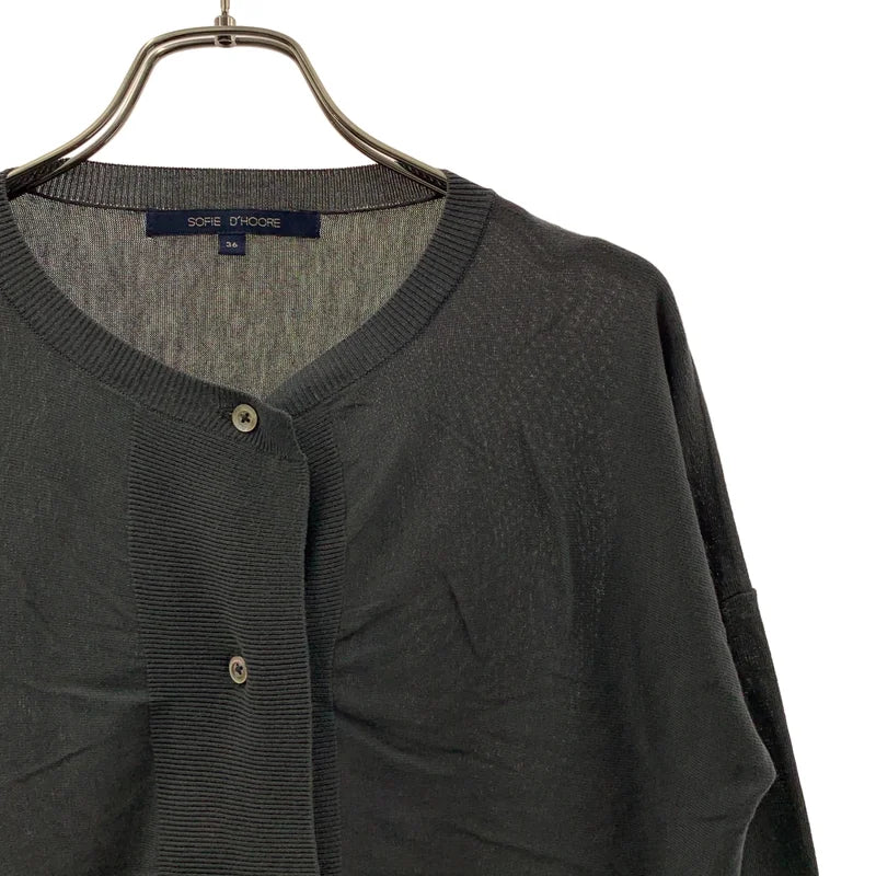 SOFIE D'HOORE / ソフィードール | コットン クルーネック カーディガン | 36 | レディース
