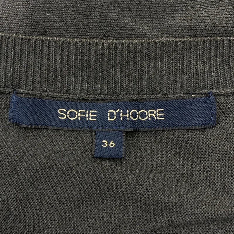 SOFIE D'HOORE / ソフィードール | コットン クルーネック カーディガン | 36 | レディース