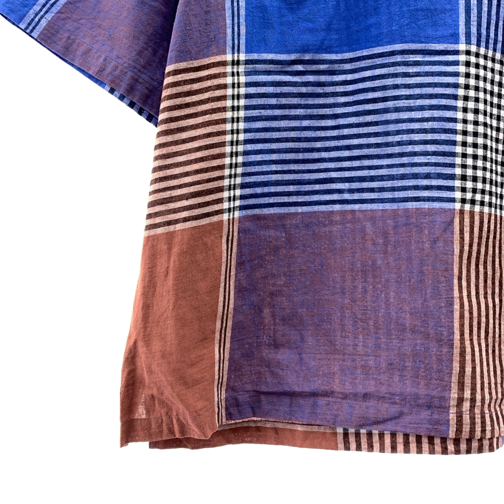 mii / ミー | コットン チェック ショルダージップ カットソー ブラウス | S | レディース