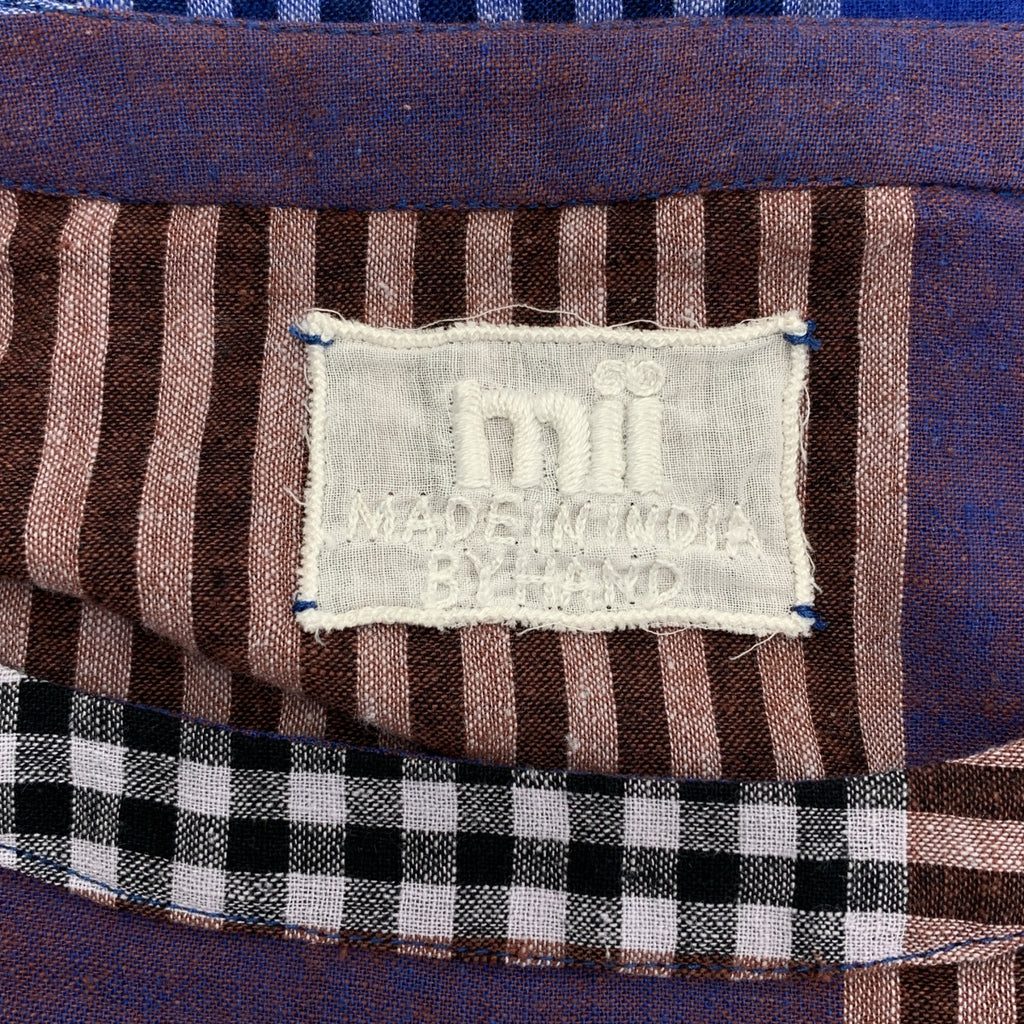 mii / ミー | コットン チェック ショルダージップ カットソー ブラウス | S | レディース