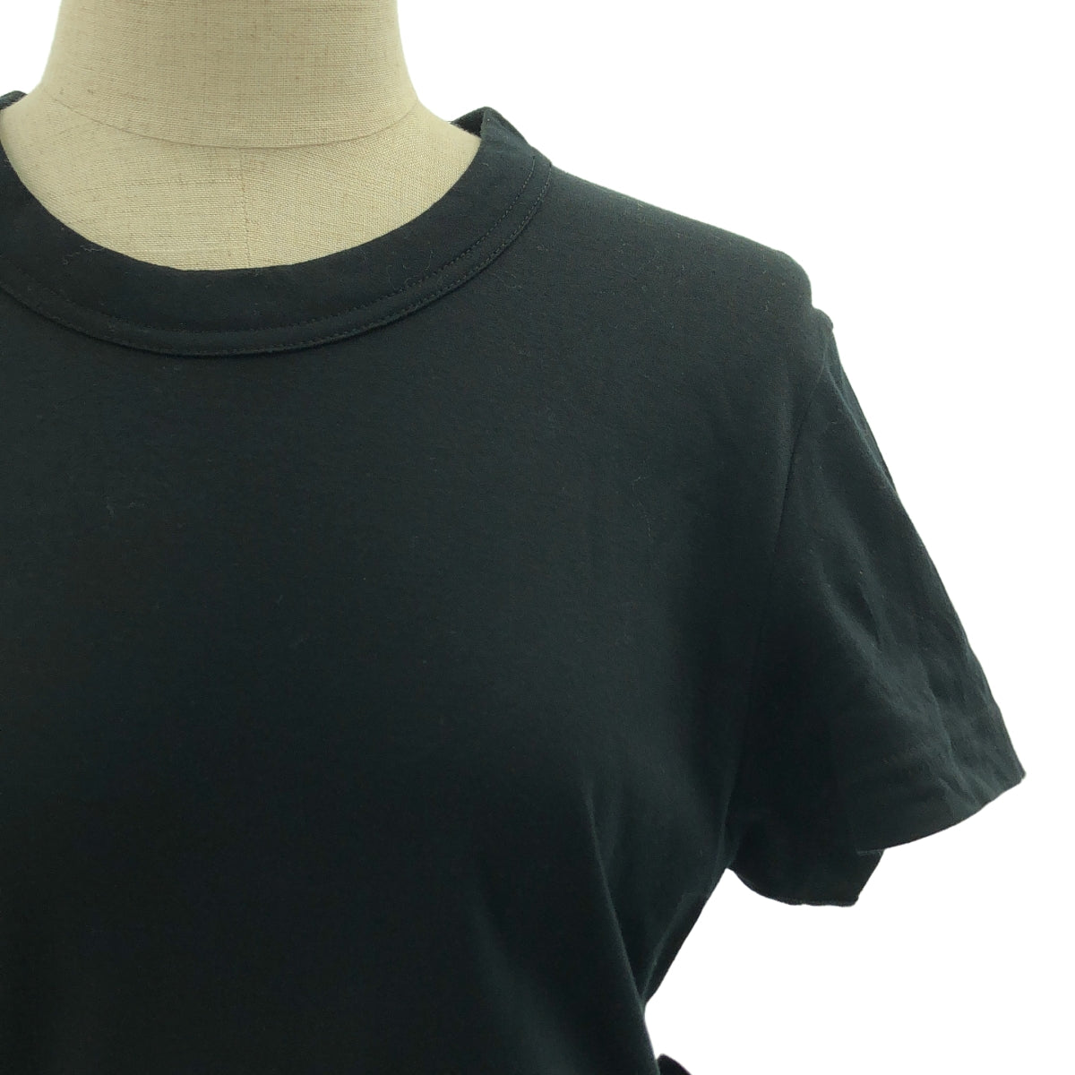 noir kei ninomiya / ノワールケイニノミヤ | 2017SS | コットン シルク切替 ギャザー カットソー | M | レディース