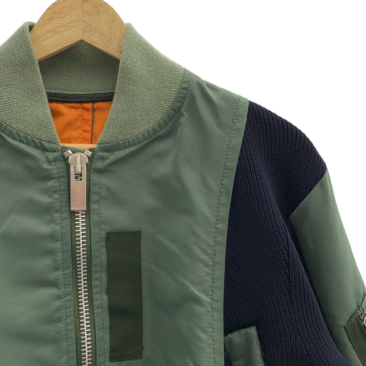 sacai MA-1ドッキングジャケット 24-03266M sacai(サカイ) 2024SS Suiting × Nylon Twill Jacket MA-1ドッキング