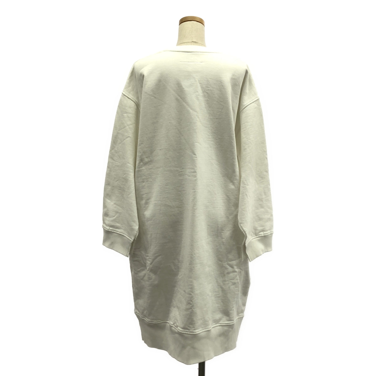 MM6 Maison Margiela / 엠엠 식스 메종 마르젤라 | 2022SS | 슬릿 슬리브 오버 스웨트 원피스 | S | 화이트 | 여성