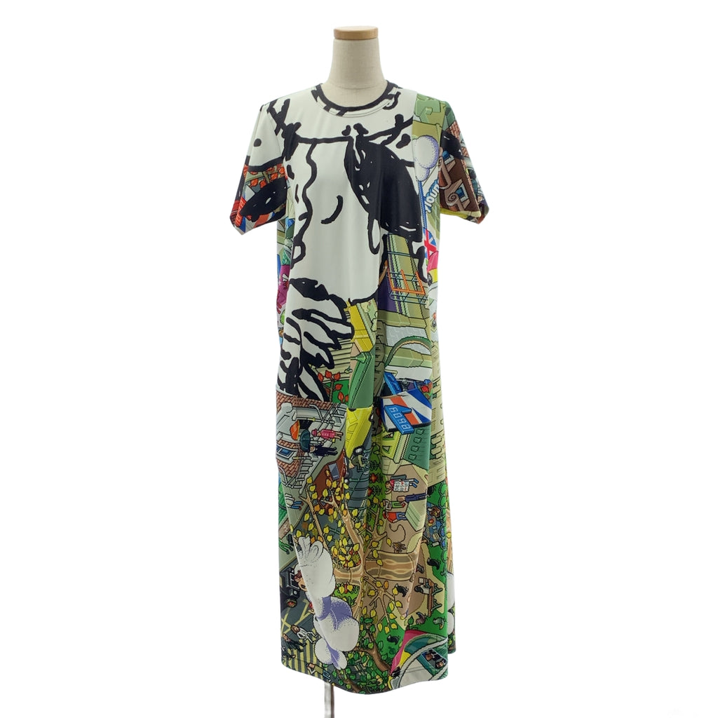 COMME des GARCONS / コムデギャルソン | 2018SS | ポリエステル 総柄 プリント カットソー ワンピース | M | レディース