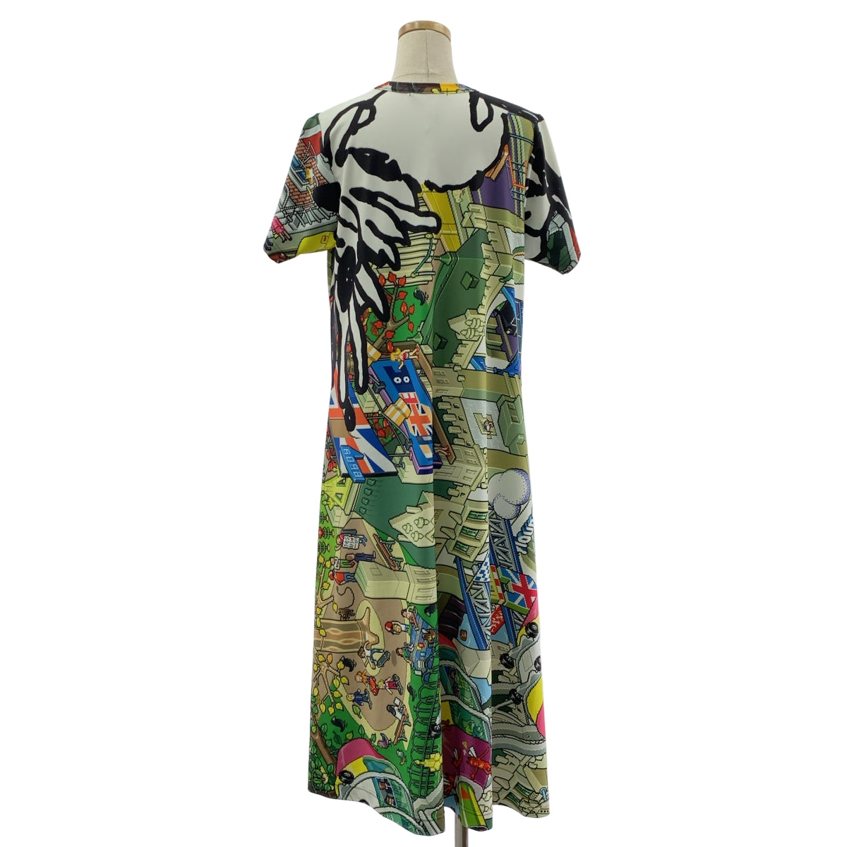 COMME des GARCONS / コムデギャルソン | 2018SS | ポリエステル 総柄 プリント カットソー ワンピース | M | レディース