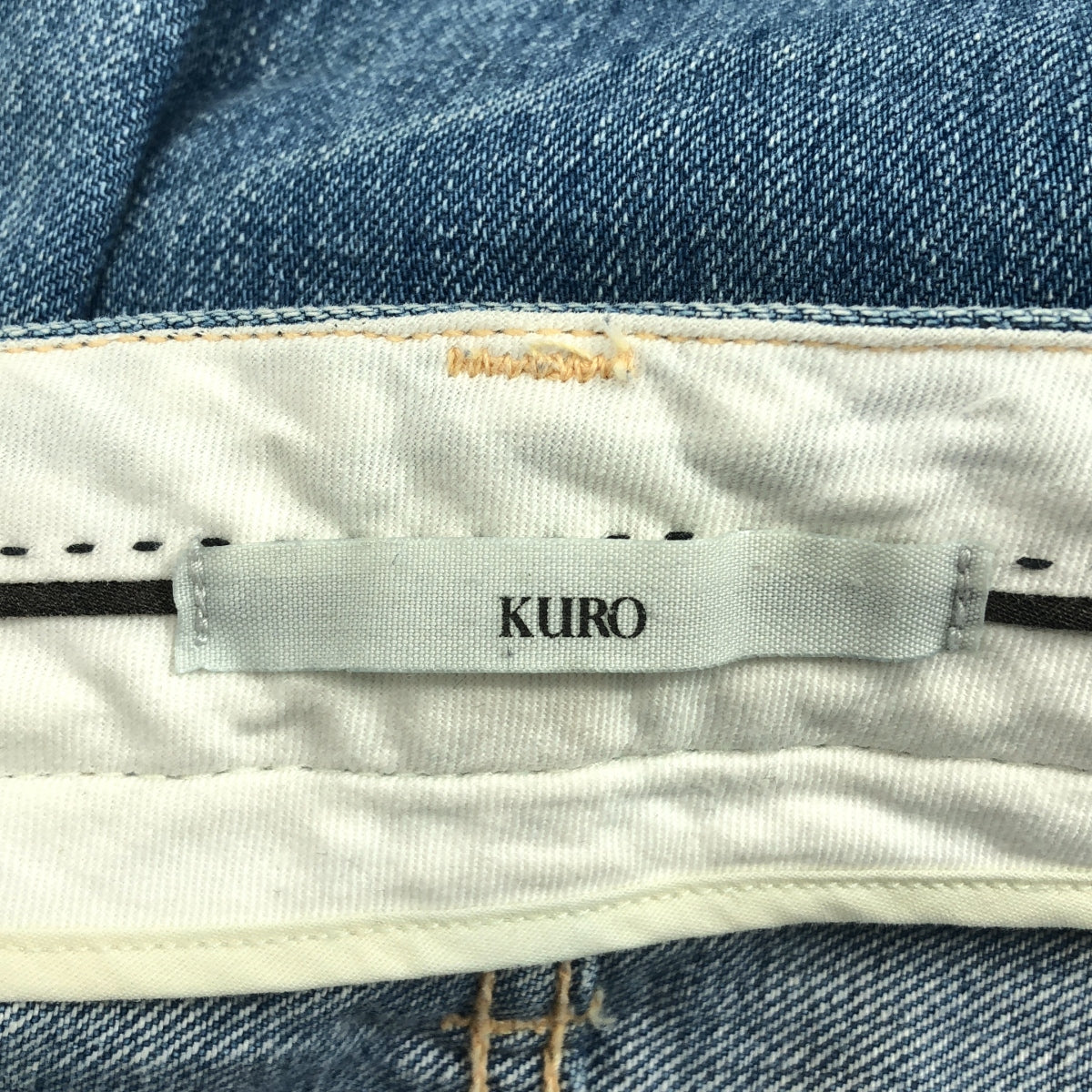 KURO / クロ | AULICK / ダメージ加工 セルビッチ デニムパンツ | 31 | インディゴ | メンズ