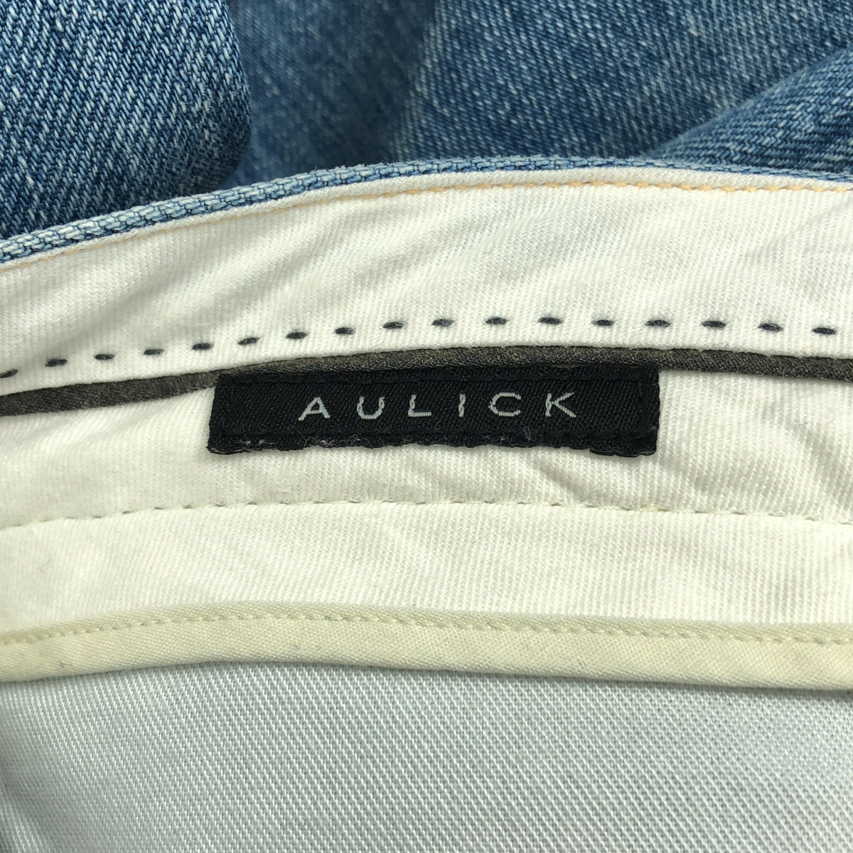 KURO / クロ | AULICK / ダメージ加工 セルビッチ デニムパンツ | 31 | インディゴ | メンズ