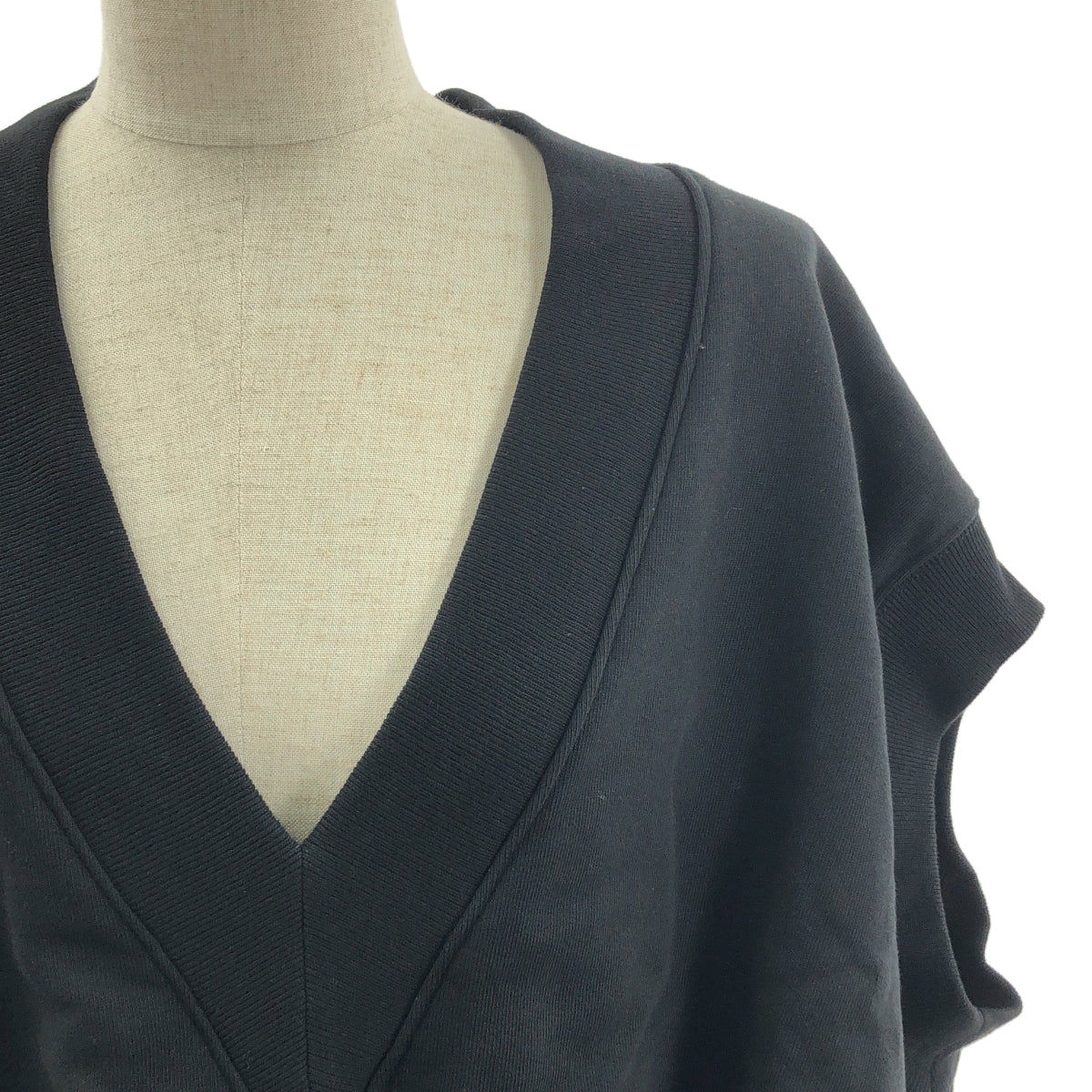 DRIES VAN NOTEN | 2025SS | HANN 1610 WKSWEATER V領無袖衛衣 | XS | 黑色 | 女款