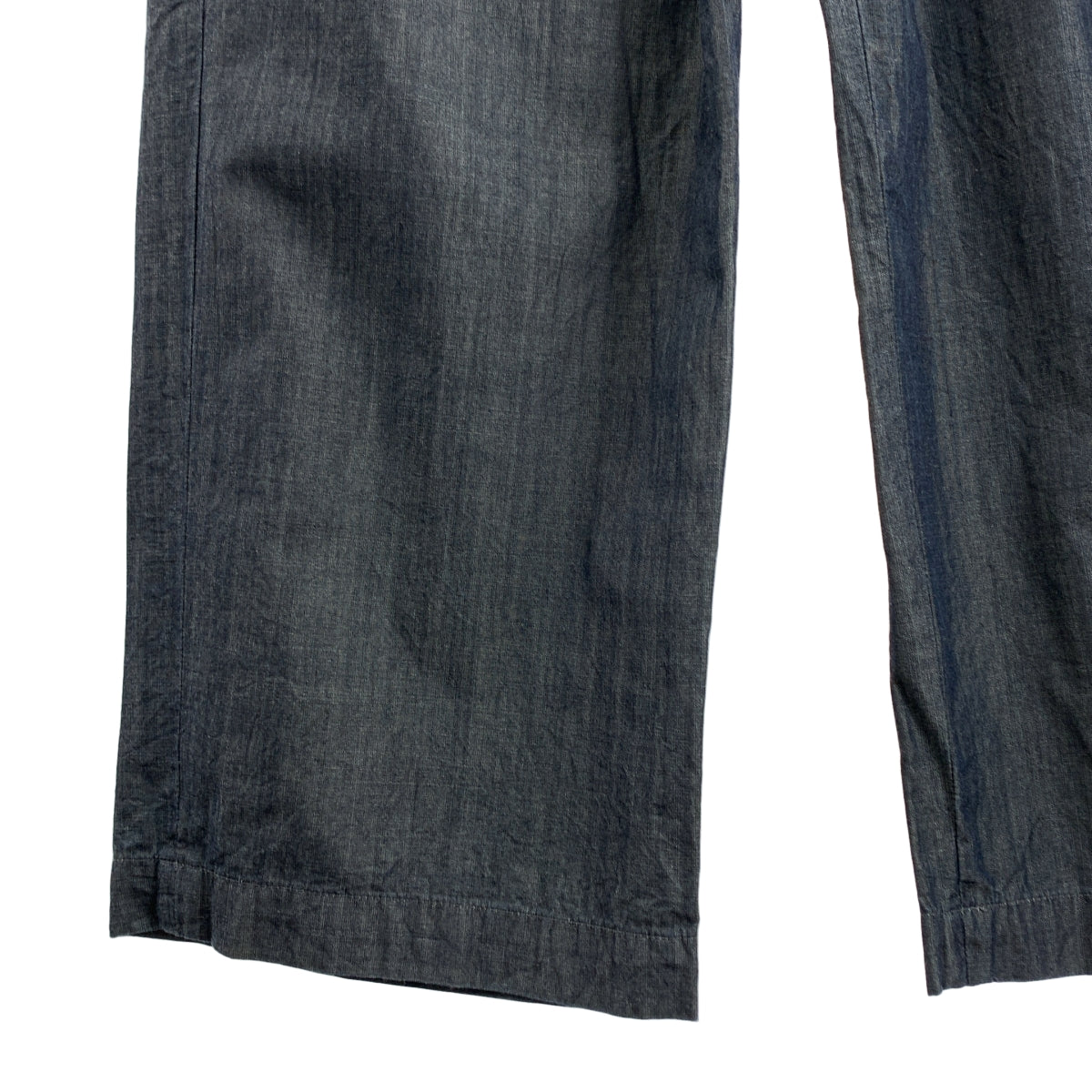 kagure / かぐれ | シャンブレーデニム イージー パンツ | F | インディゴ | レディース