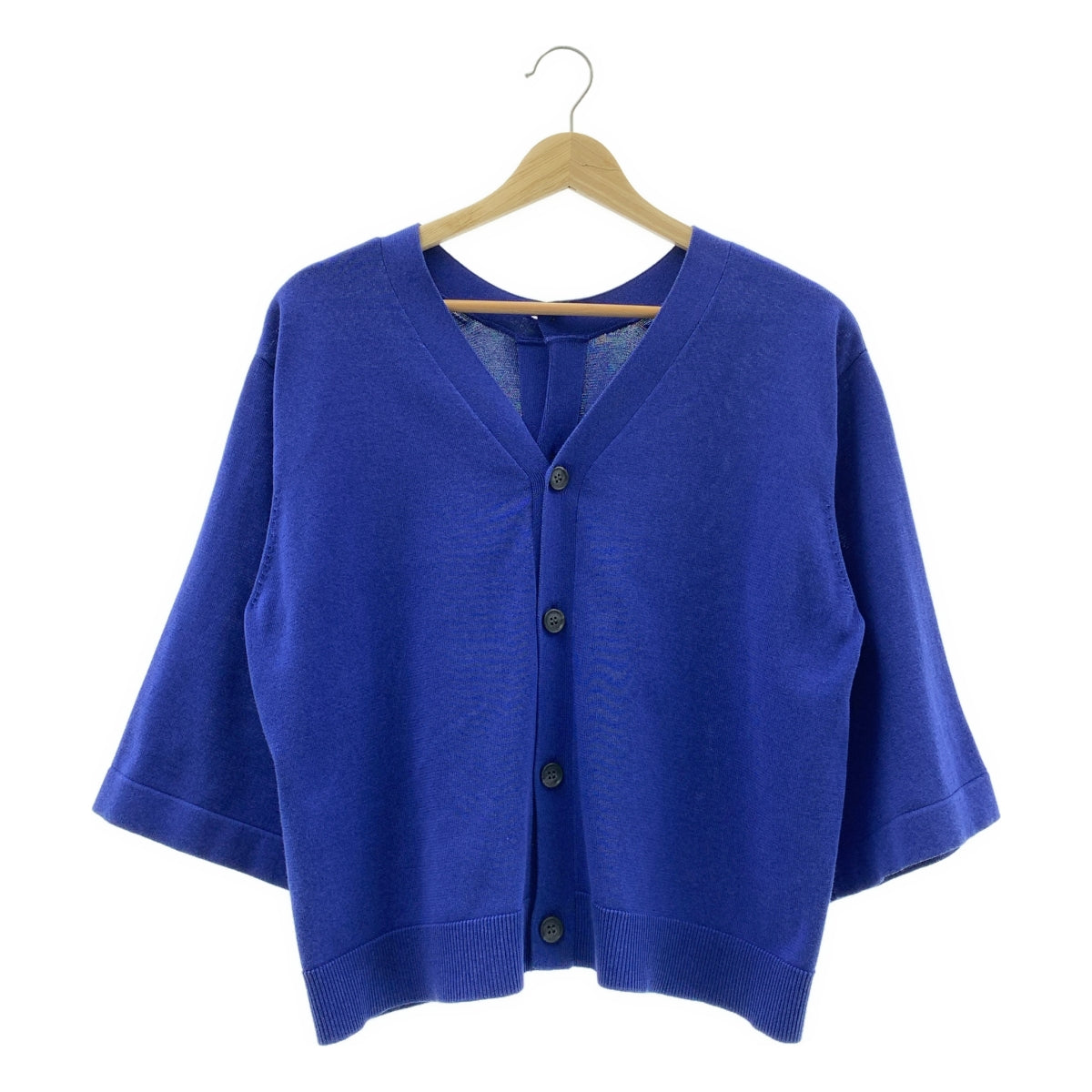 ZUCCa / ズッカ | Vネック ニット カーディガン | M | ブルー | レディース