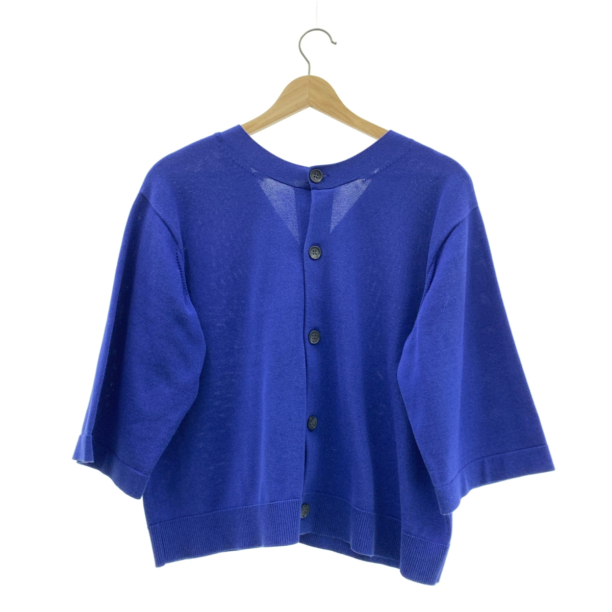 ZUCCa / ズッカ | Vネック ニット カーディガン | M | ブルー | レディース