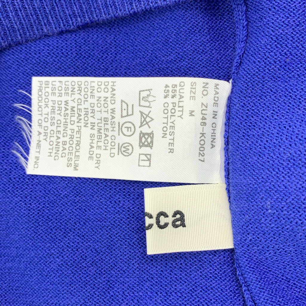 ZUCCa | V領針織開襟衫 | M碼 | 藍色 | 女款