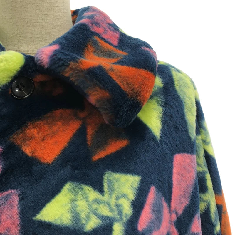 COMME des GARCONS / コムデギャルソン | 2013AW | ポリエステル ファー オーバーシルエット コート / 総裏地 | S | レディース