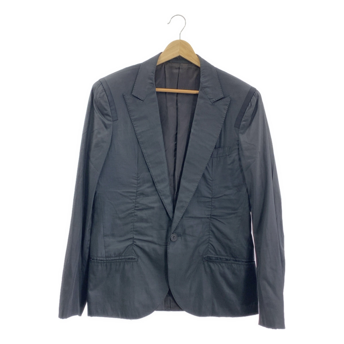 LANVIN / 람방 | 큐플러 테일러드 재킷 | 44 | 차콜 | 남성