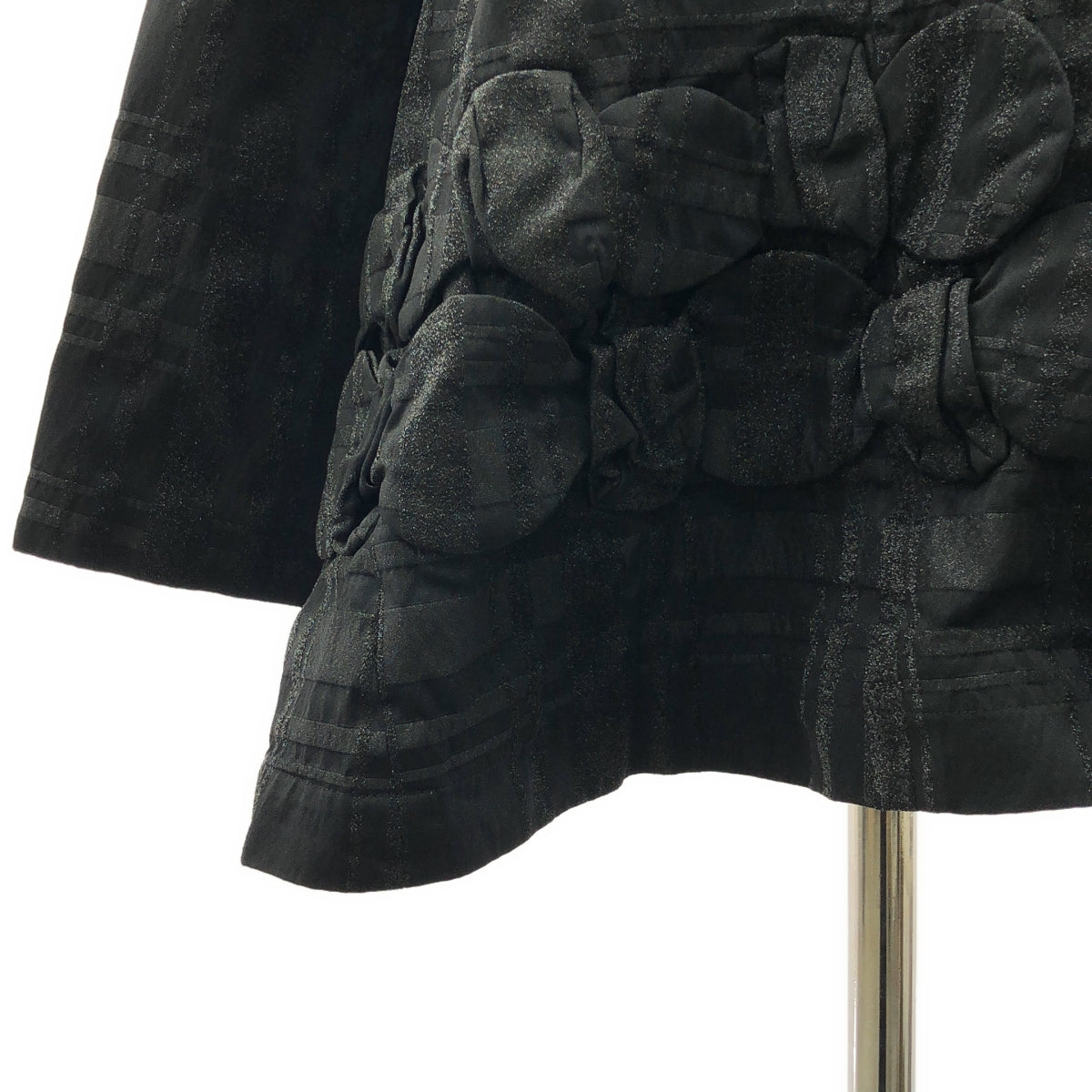 COMME des GARCONS COMME des GARCONS / コムコム | 2021SS | ポリエステル 製品加工 リボン装飾 ノーカラー オーバー ジャケット | L | レディース