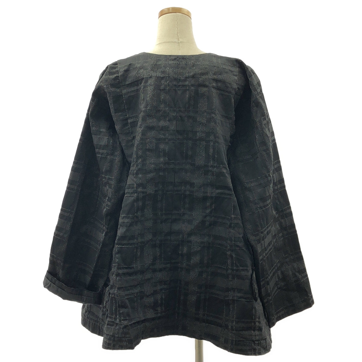 COMME des GARCONS COMME des GARCONS / コムコム | 2021SS | ポリエステル 製品加工 リボン装飾 ノーカラー オーバー ジャケット | L | レディース