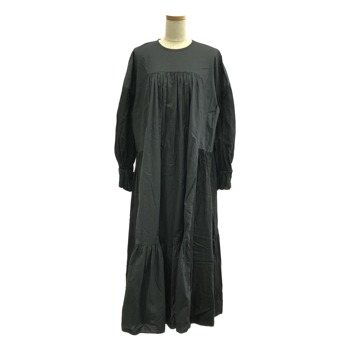 mudoca / 무도카 | 전환 소매 레이스 택 셔츠 원피스 | F | 블랙 | 여성