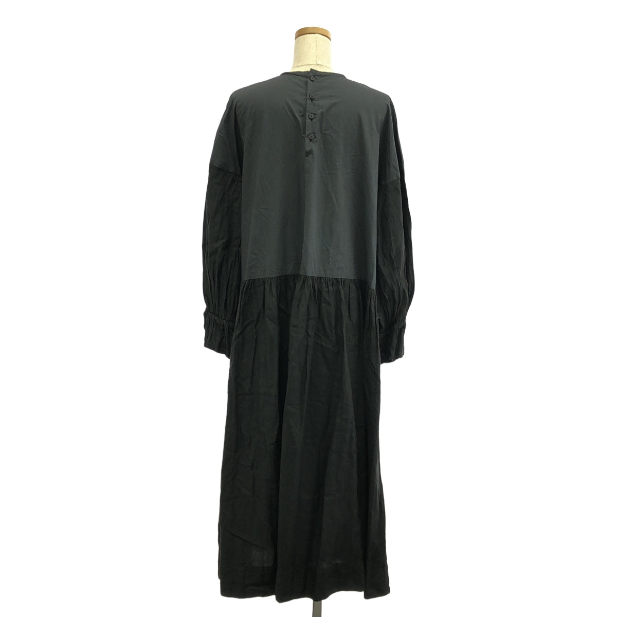 mudoca / 무도카 | 전환 소매 레이스 택 셔츠 원피스 | F | 블랙 | 여성