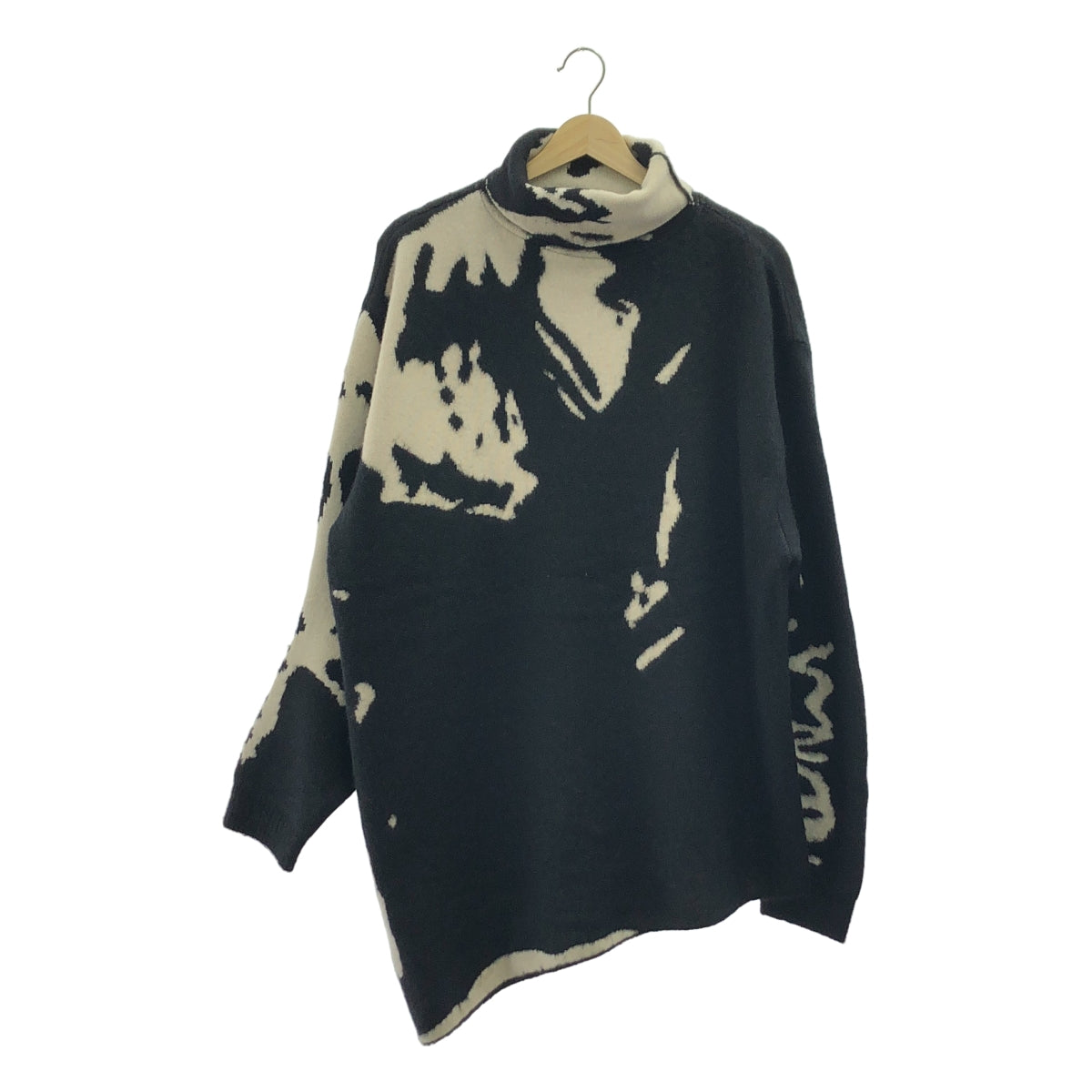 doublet / 더블릿 | 2025AW | GRAFFITI JACQUARD KNIT PULLOVER 그래픽 자가드 하이넥 니트 | M | 남성