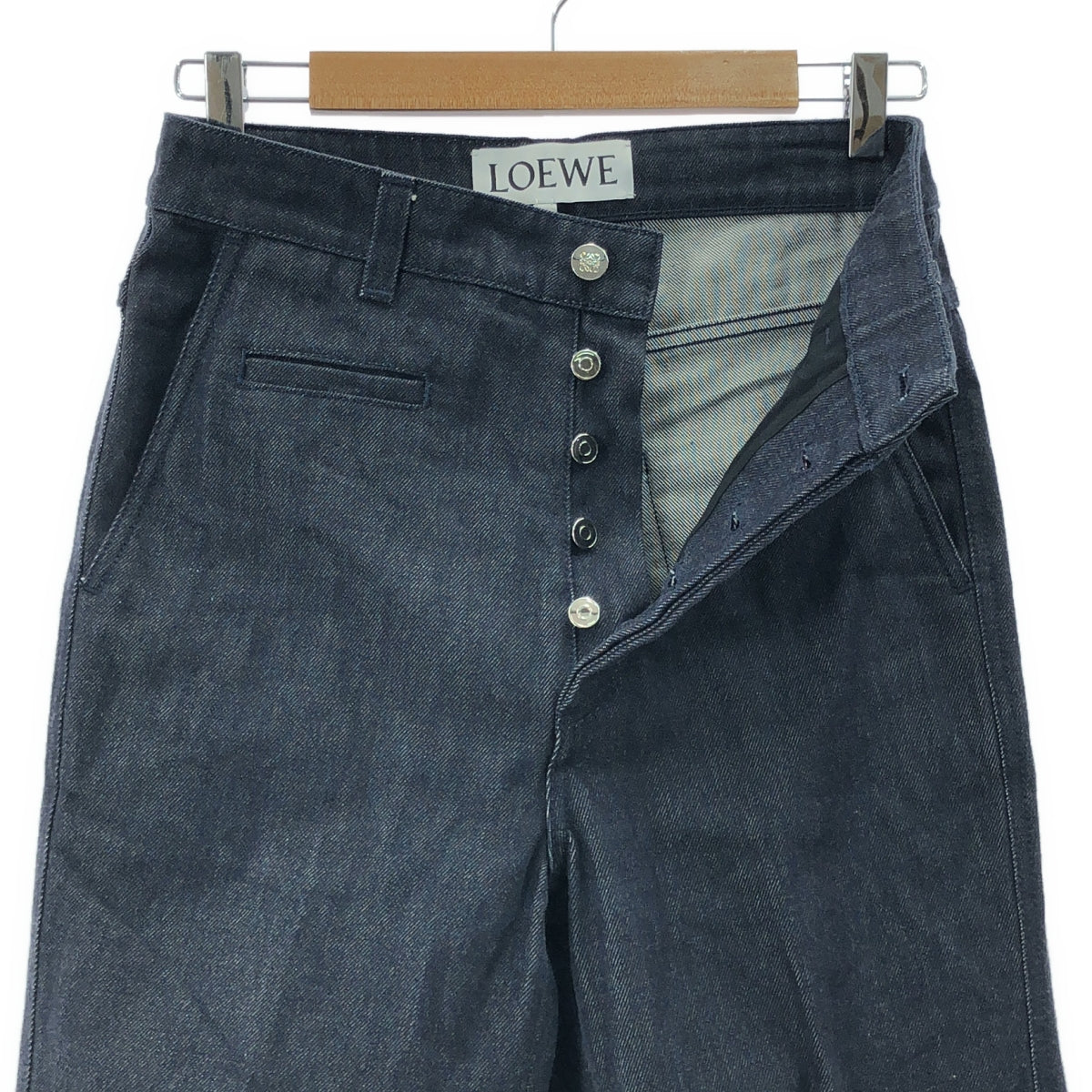 LOEWE 節約 ロエベ 動物柄デニムパンツ フィッシャーマンデニム LOEWE
