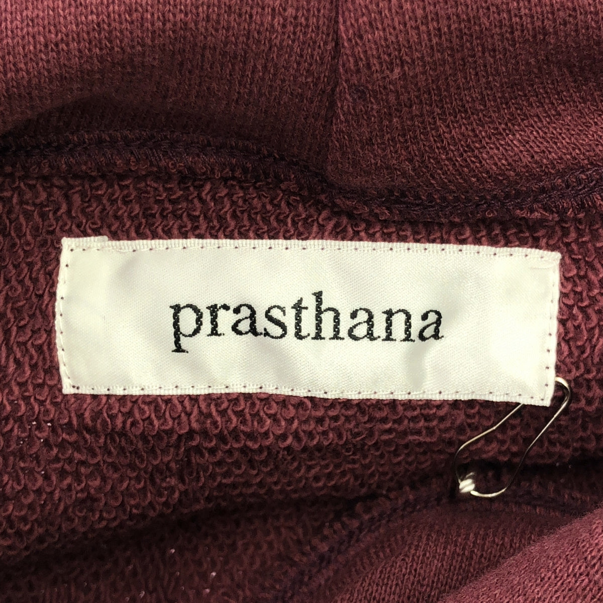 【신품】 prasthana / 프라스타나 | cross neck parka | M | 버건디 | 남성