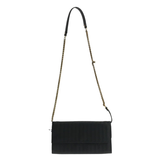 [Beautiful Condition] ZANELLATO | Textured Clutch Shoulder Bag | Black | Women's