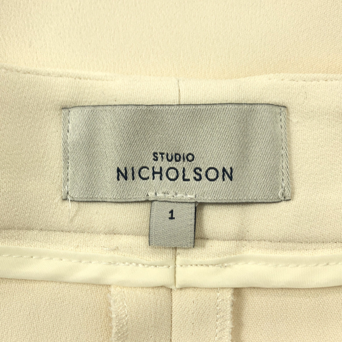 Studio Nicholson / スタジオニコルソン | 2タック ワイドパンツ | 1 | アイボリー | レディース