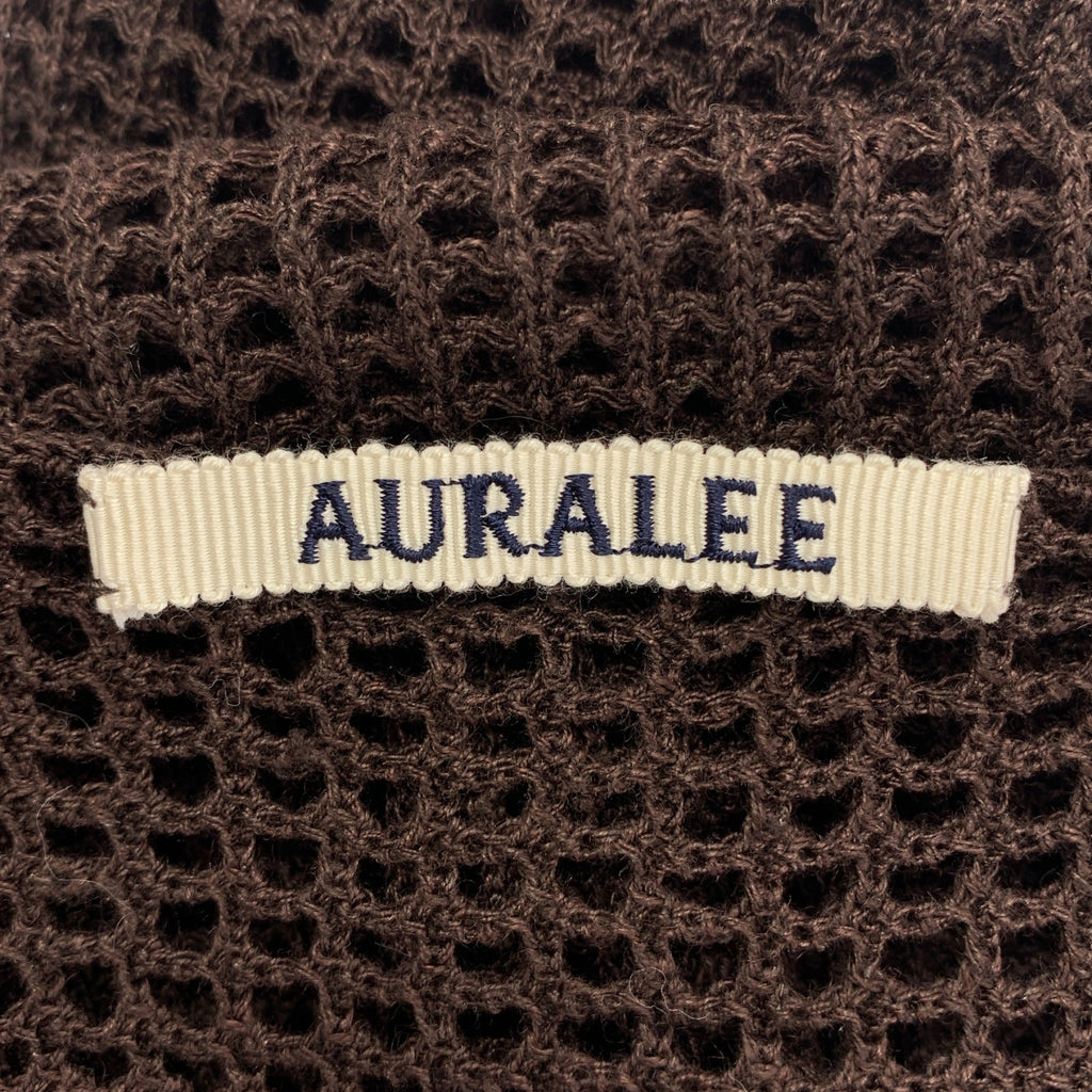 AURALEE / オーラリー | SUPER HARD TWIST LINEN MESH KNIT ONE-PIECE メッシュ ワンピース | 0 | レディース