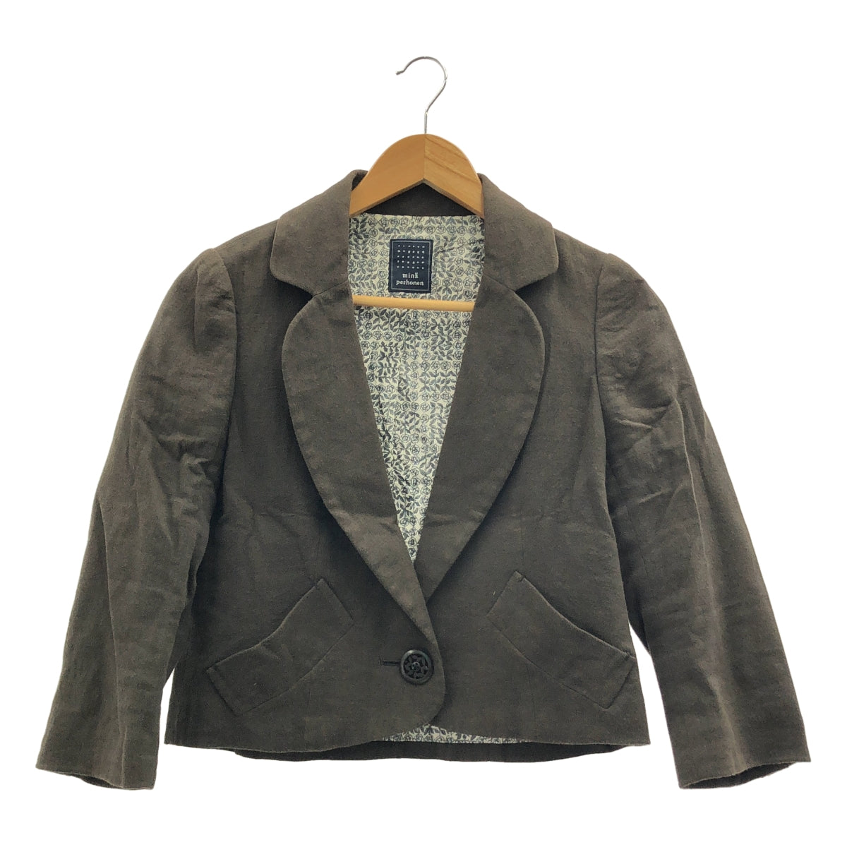 mina perhonen / ミナペルホネン | souffle / スフレ シングルジャケット / 柄総裏地 | 38 | レディース