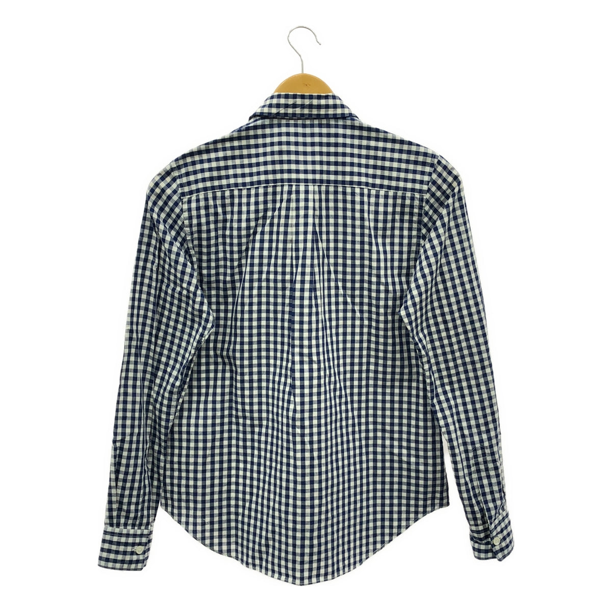 COMME des GARCONS | 2002SS |格紋裝飾常規領襯衫 |海軍藍/白色|女性的