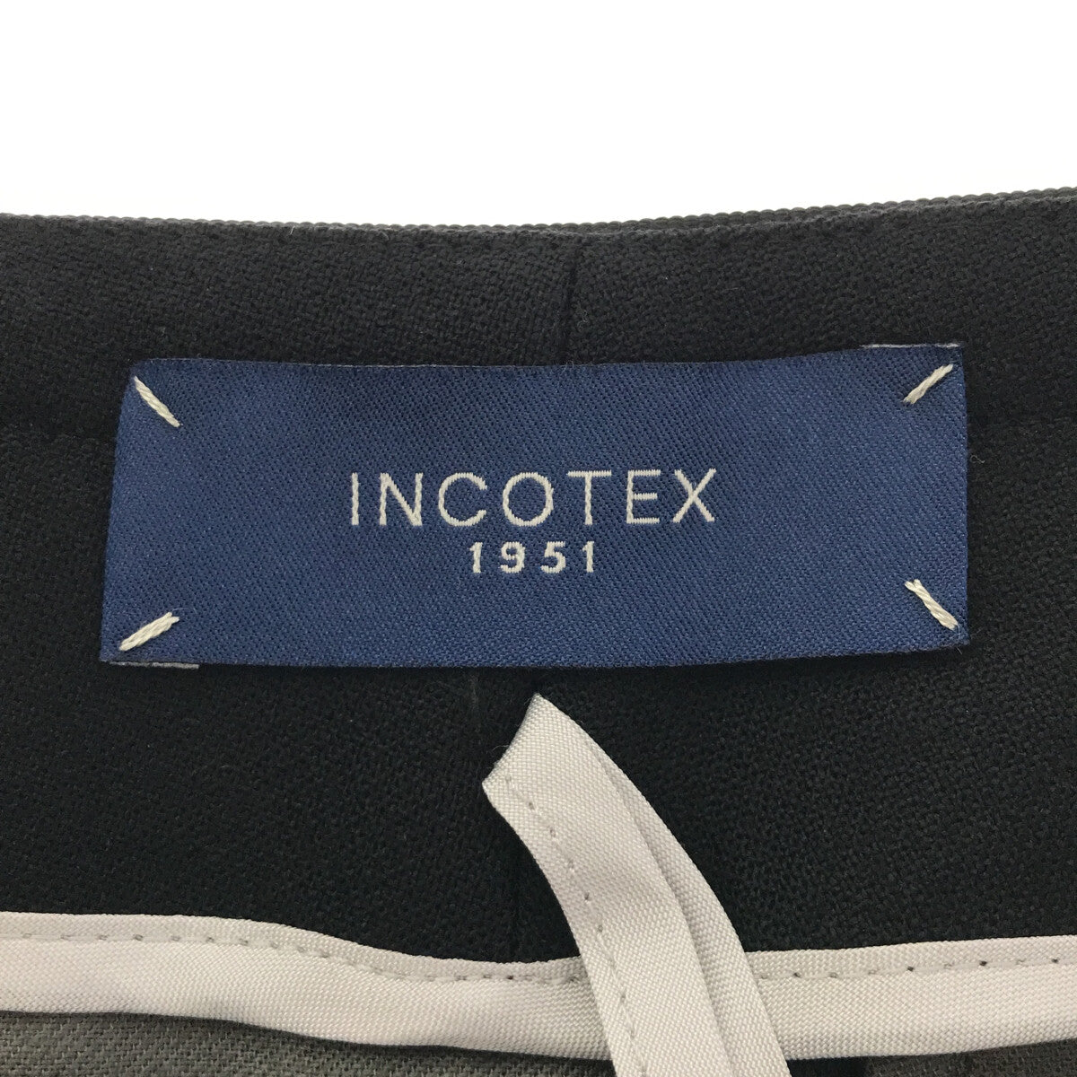 INCOTEX / インコテックス | スリット スラックスパンツ | 38 | ブラック | レディース