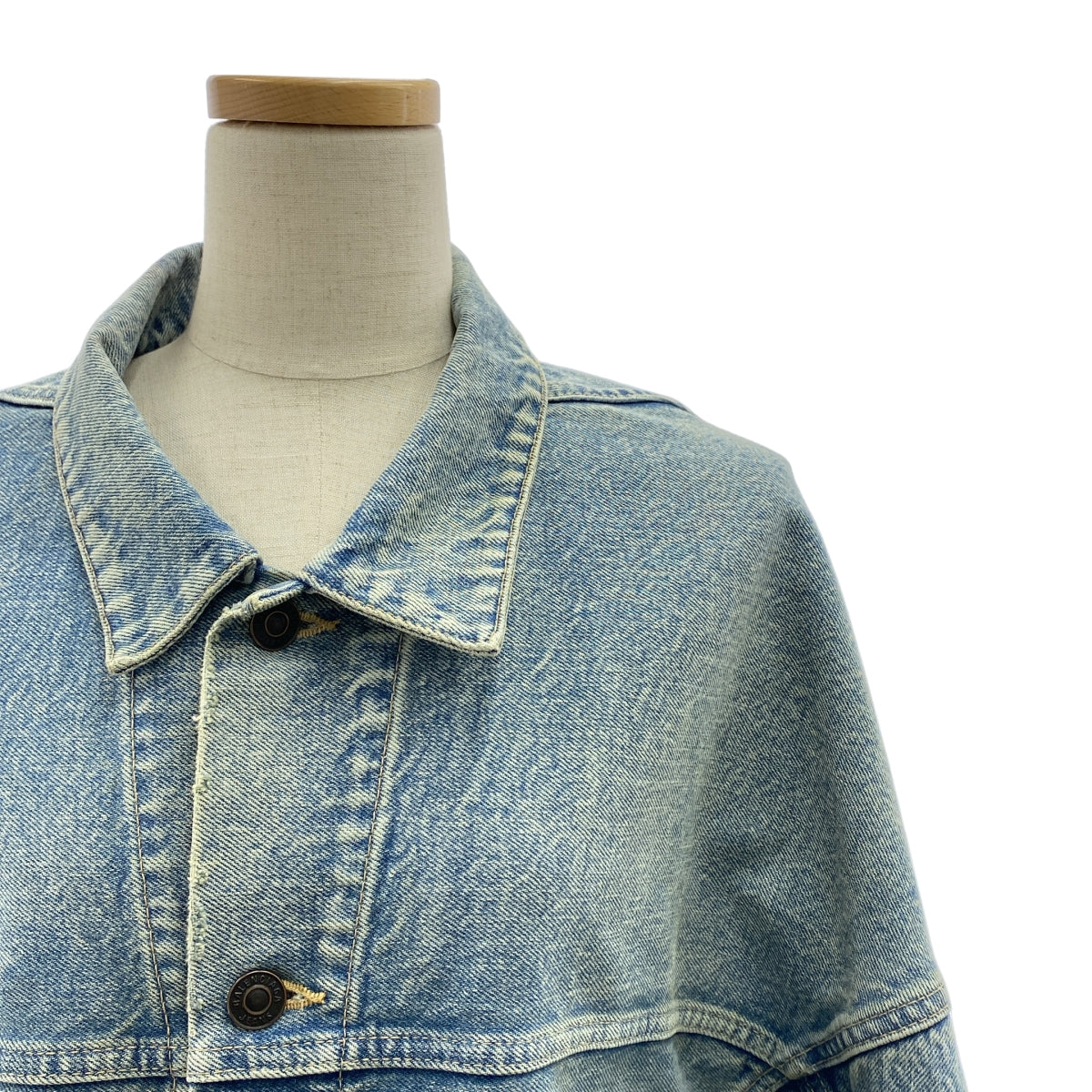 BALENCIAGA / バレンシアガ | 2022AW | ダメージ加工 アップサイドダウン デニムジャケット | 36 | レディース