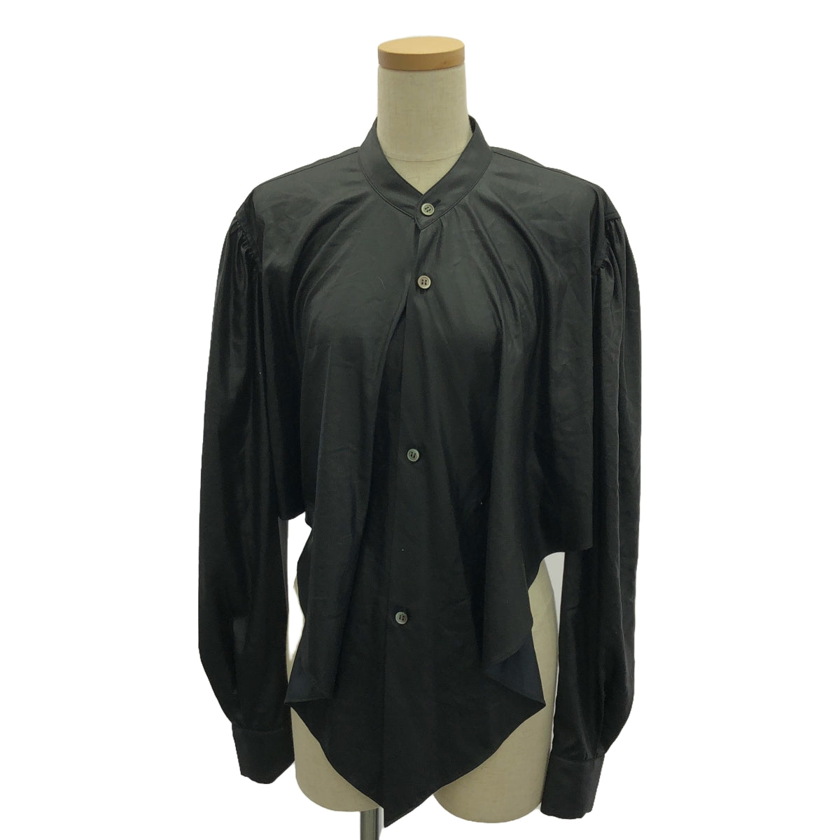 [New] TANAKA / Tanaka | CROSS-OVER SHIRT | S | Black | Women's