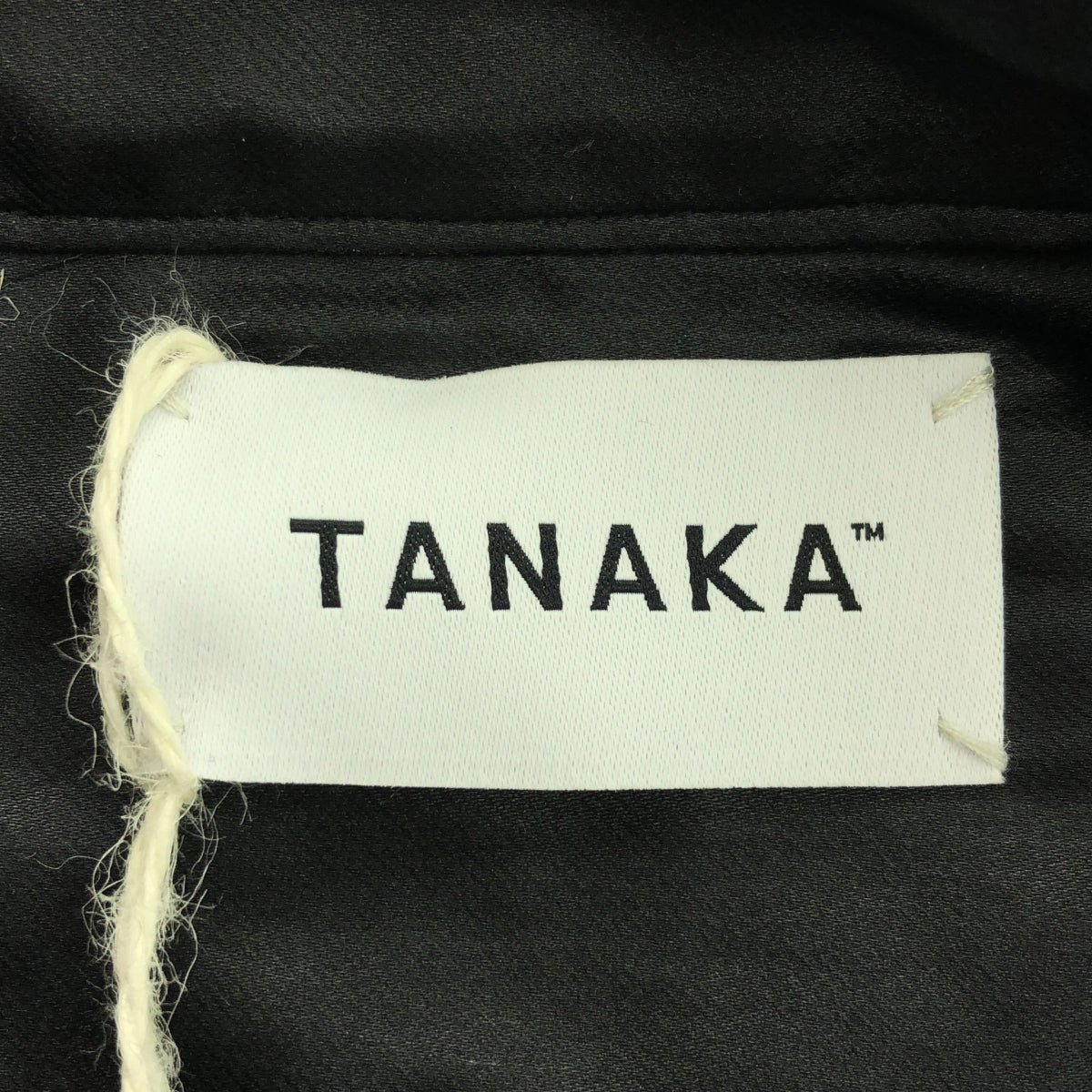 【신품】 TANAKA / 타나카 | CROSS-OVER SHIRT 셔츠 | S | 블랙 | 여성