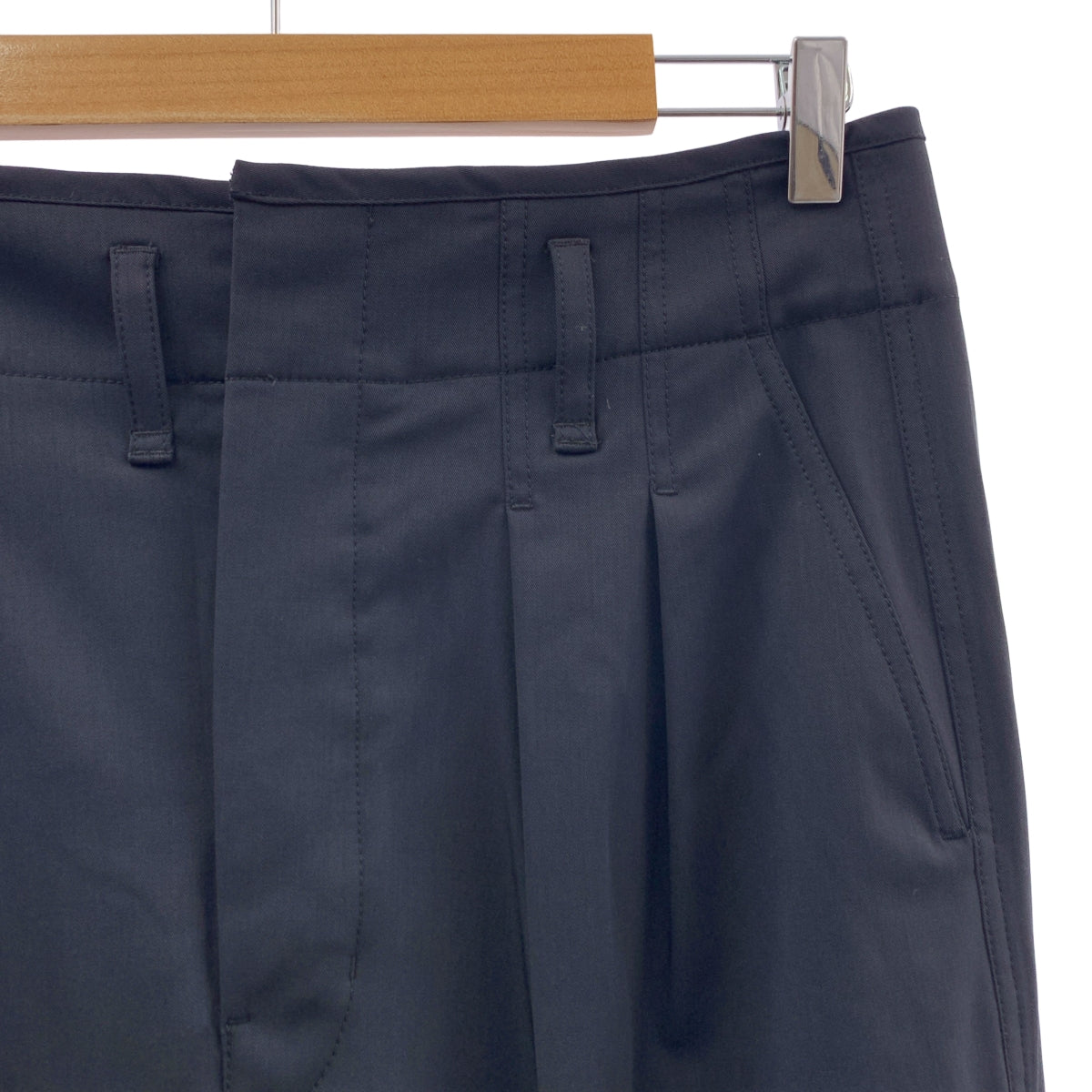 LEMAIRE / 르메르 | 2024SS | TAILORED PLEATED PANTS / 2 택 테이퍼드 와이드 슬랙스 팬츠 | M | 남성