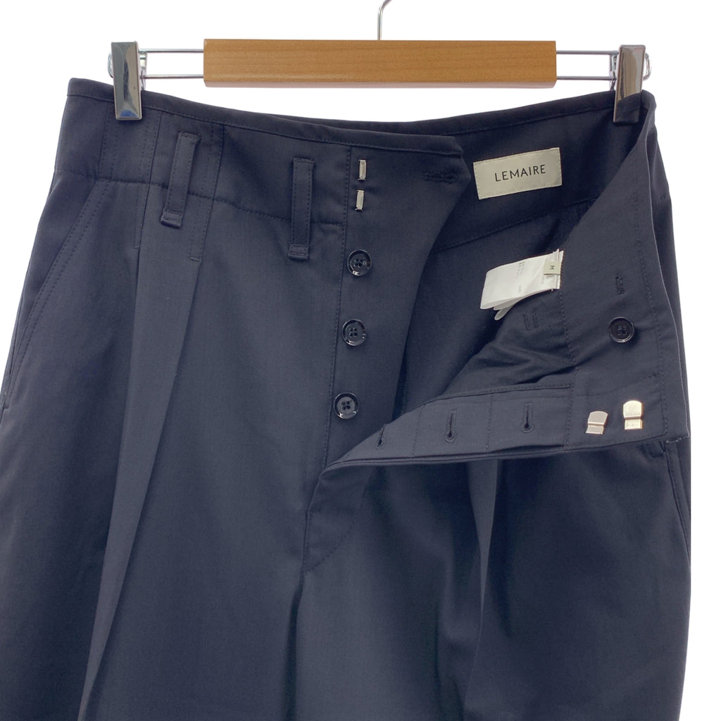 LEMAIRE / ルメール | 2024SS | TAILORED PLEATED PANTS / 2 タック テーパード ワイド スラックス パンツ | M | メンズ