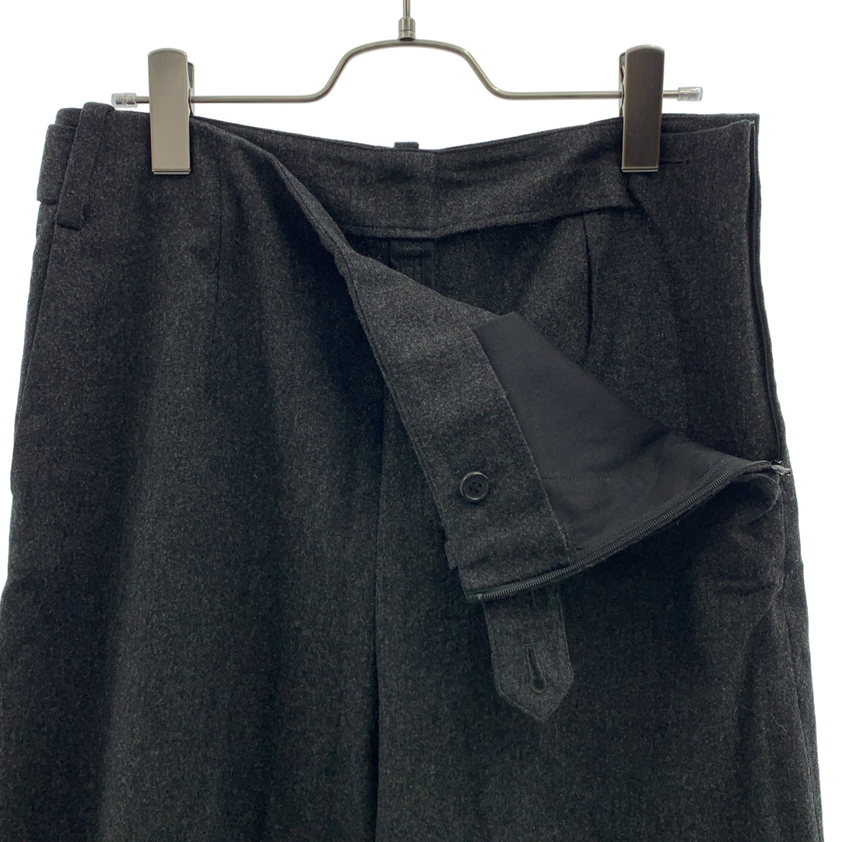 MARGARET HOWELL / マーガレットハウエル | × FOX BROTHERS / フォックスブラザーズ サイドジップ ワイドパンツ | 3 | レディース