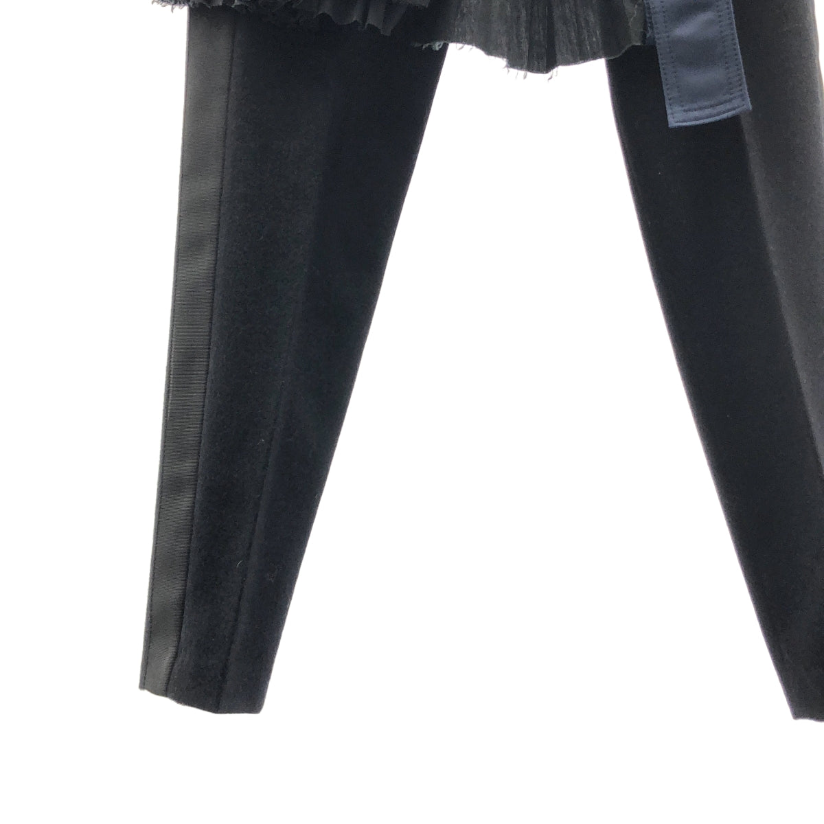 sacai / サカイ | スカートドッキング カットオフ スラックス パンツ | 1 | レディース