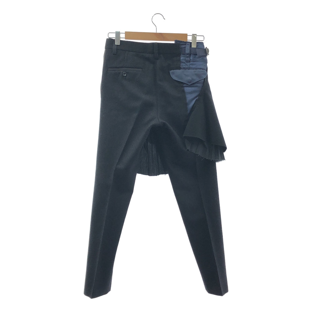 sacai / サカイ | スカートドッキング カットオフ スラックス パンツ | 1 | レディース