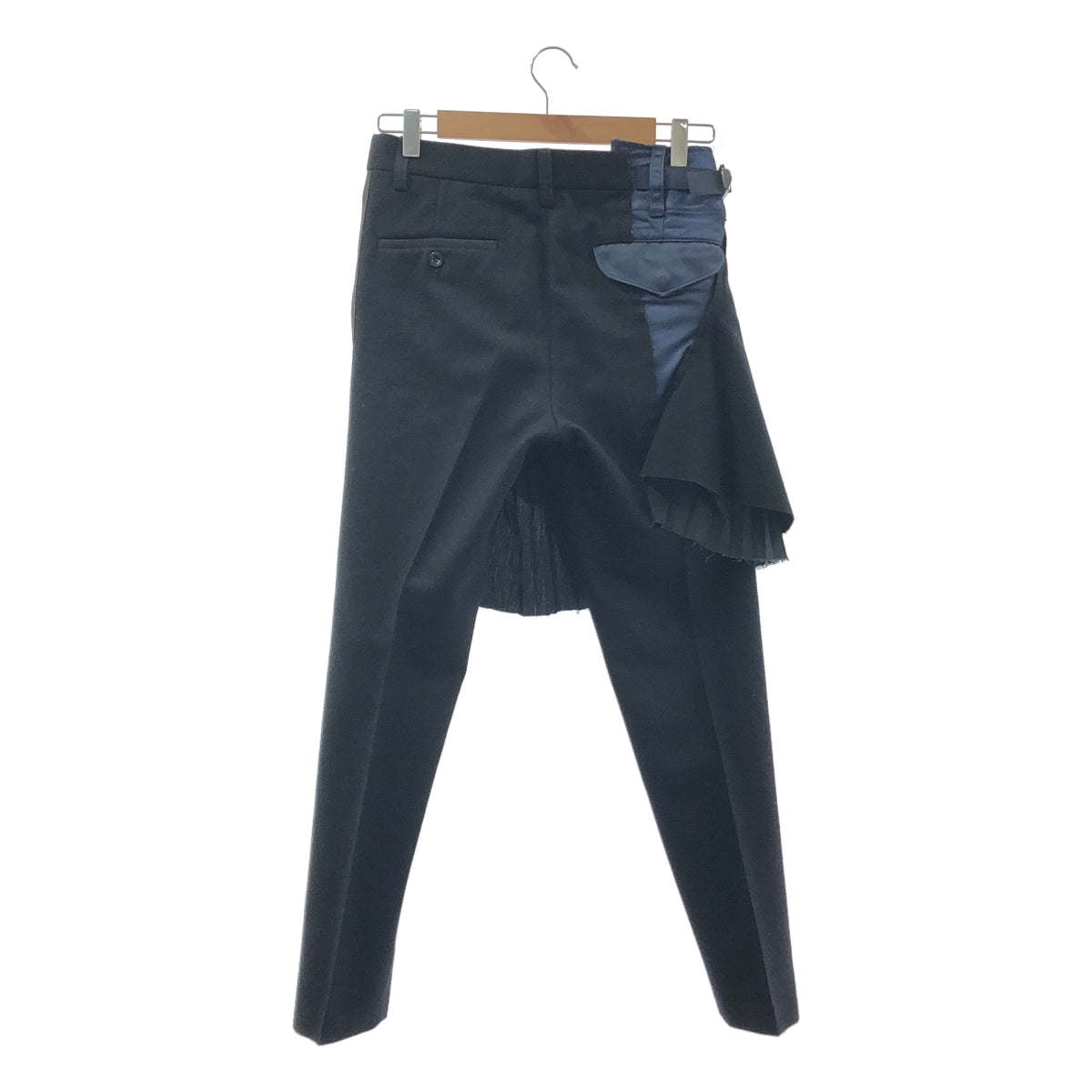 sacai / サカイ | スカートドッキング カットオフ スラックス パンツ | 1 | レディース