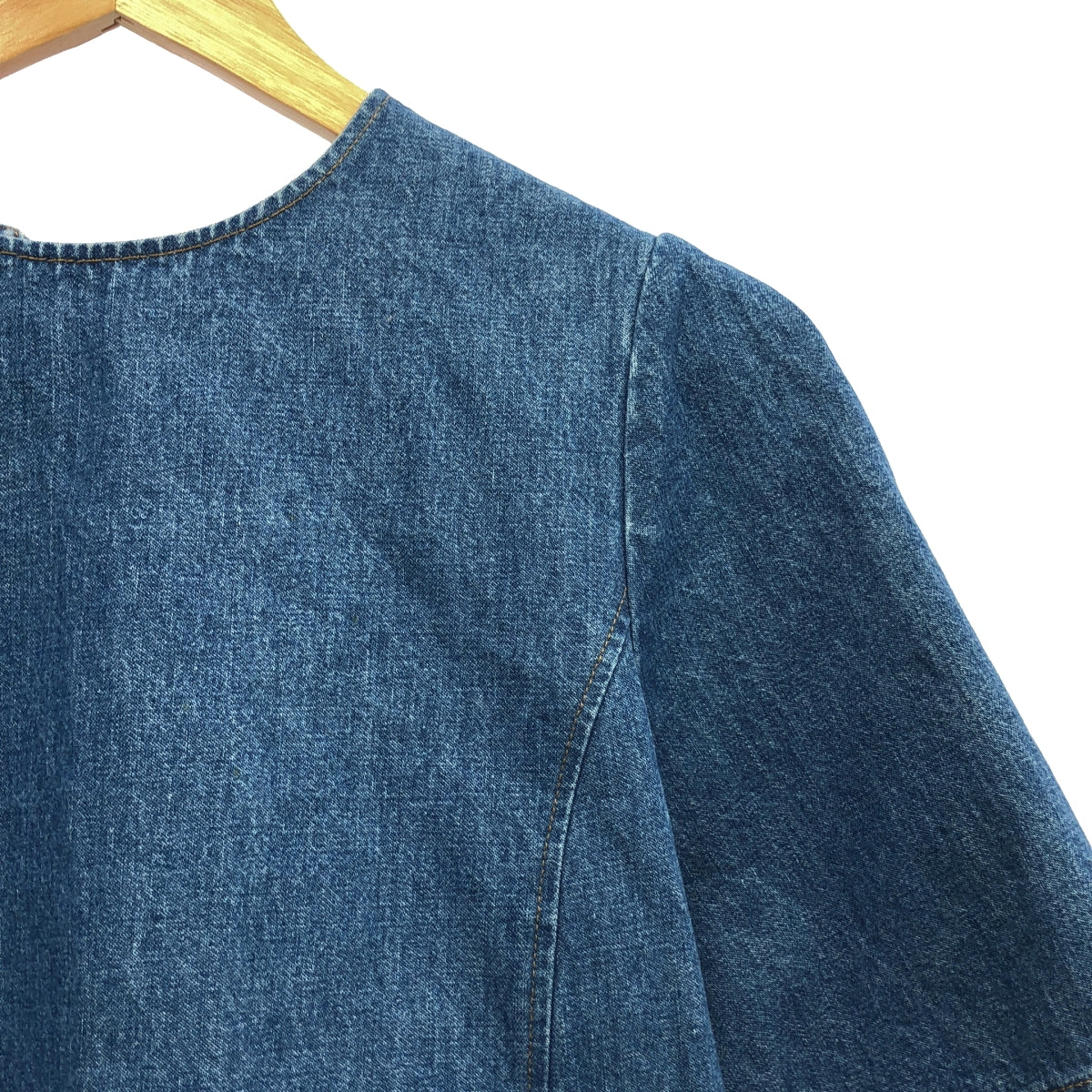 Heriter / Erite | denim blouse with back ribbon | 38 | Women's