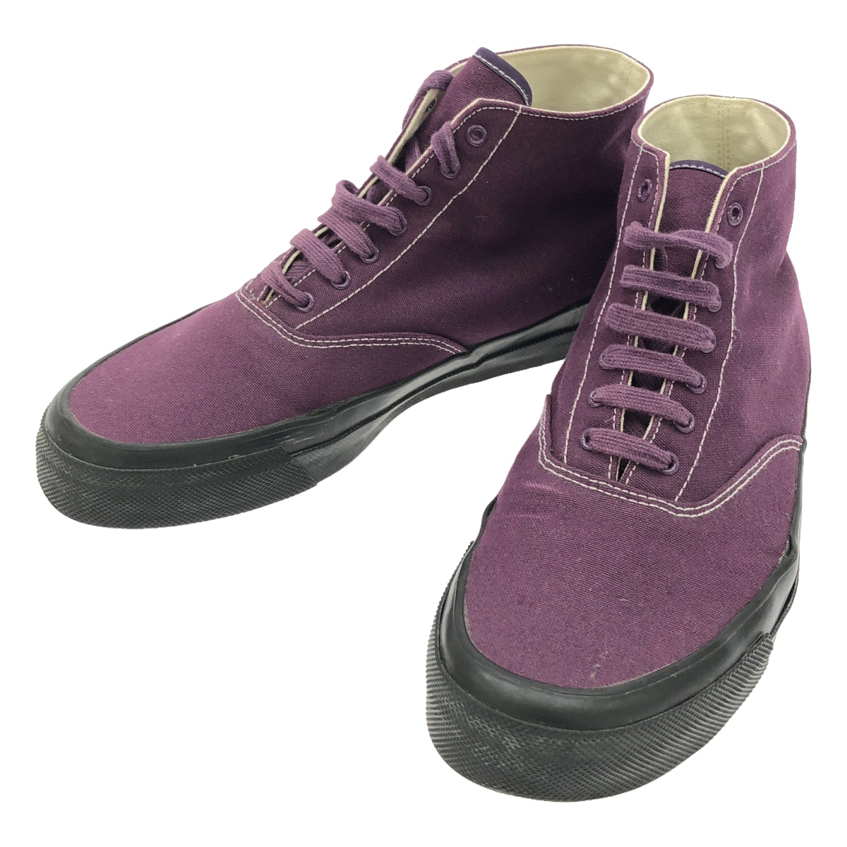 HOMME PLISSE ISSEY MIYAKE / Homme Plissey Issey Miyake | × WAKOUWA collaboration CANVAS DECK SHOES-HI Canvas deck shoes high cut | 26 | Purple | Men's