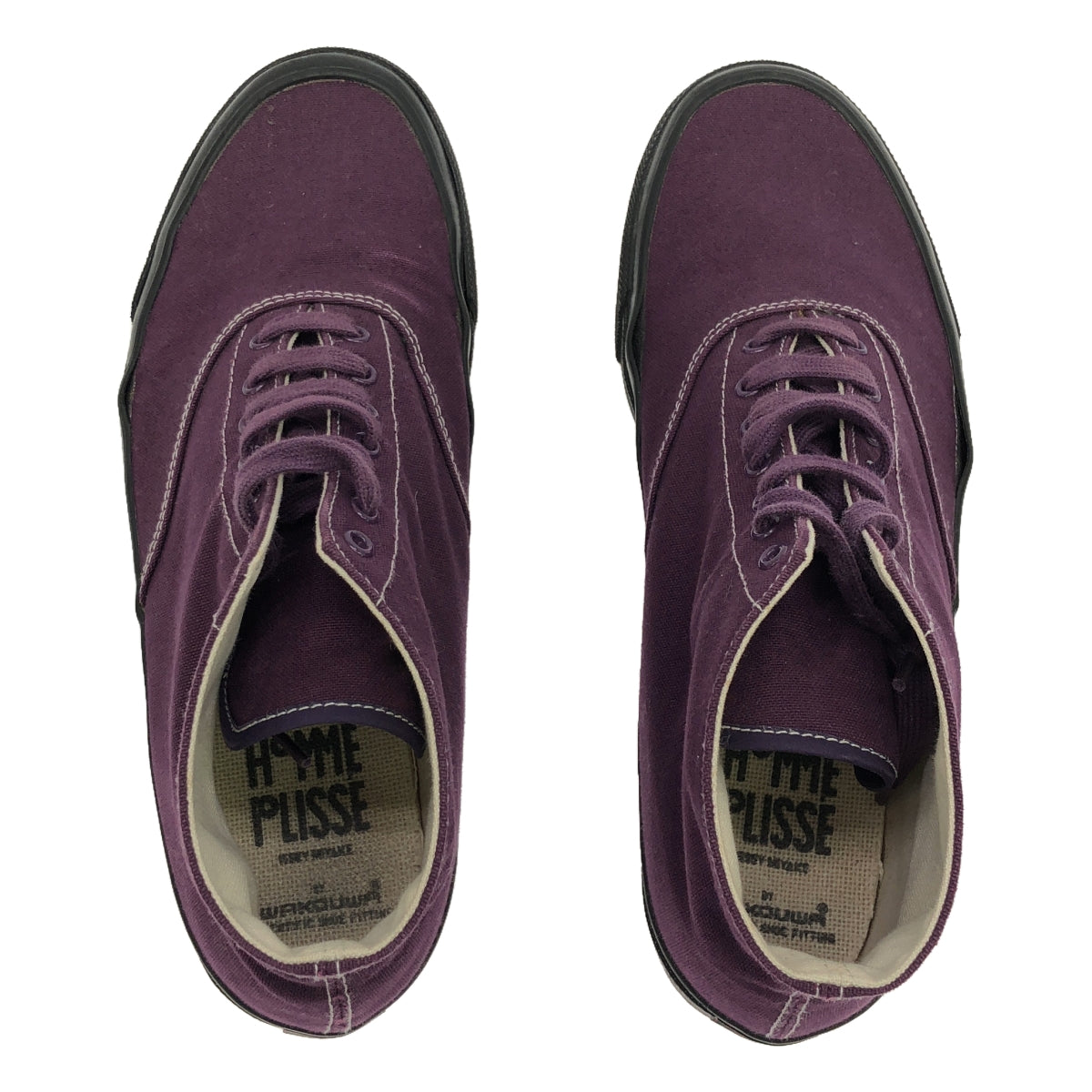 HOMME PLISSE ISSEY MIYAKE / Homme Plissey Issey Miyake | × WAKOUWA collaboration CANVAS DECK SHOES-HI Canvas deck shoes high cut | 26 | Purple | Men's