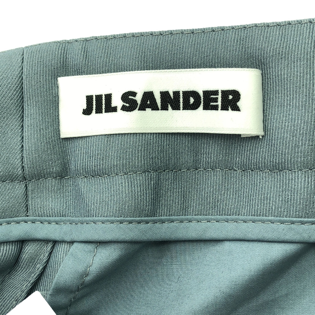 JIL SANDER / 질산더 | 2023SS | pleat-front trousers 사이드 Zip 나일론 실크 팬츠 | 32 | 라이트 블루 | 여성
