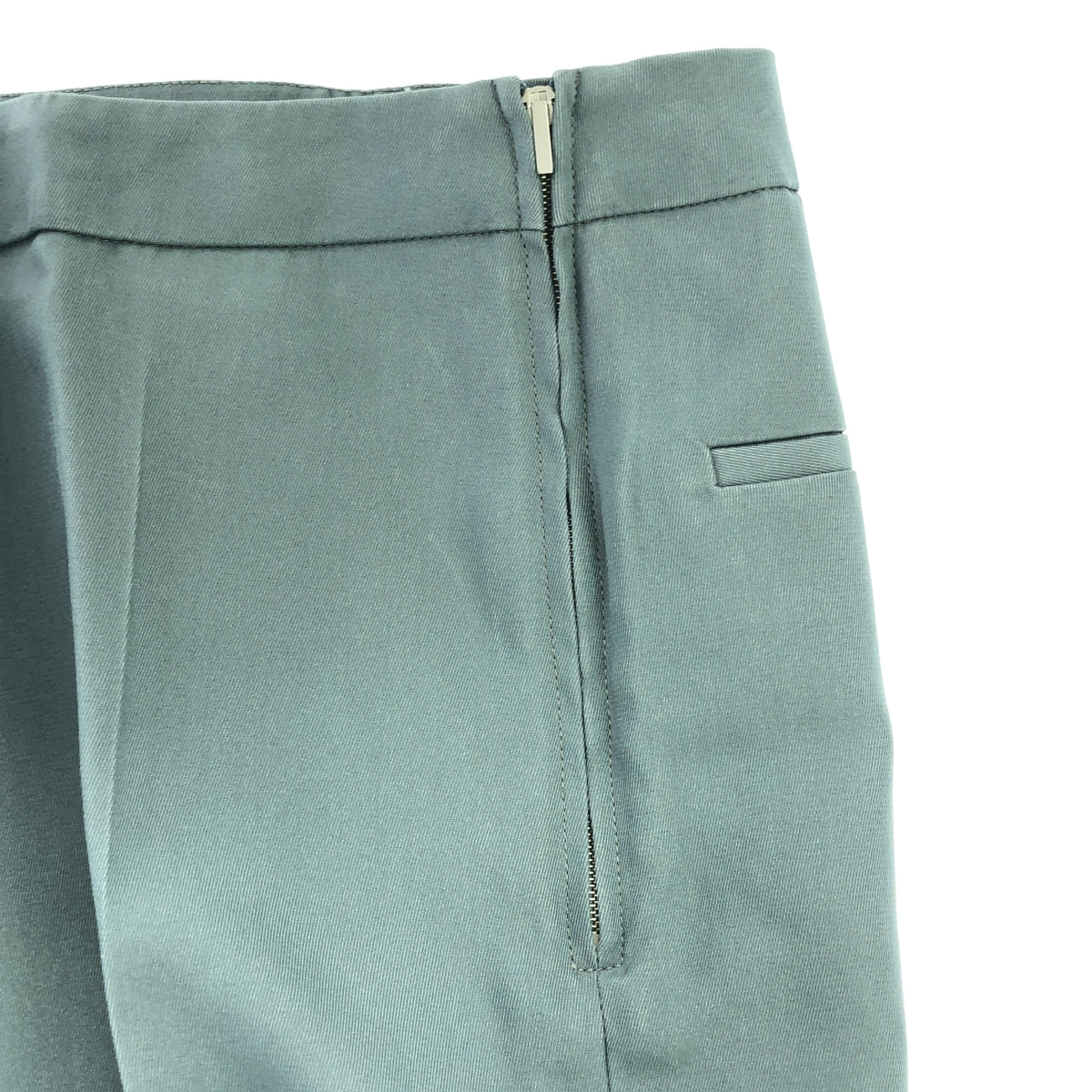 JIL SANDER / 질산더 | 2023SS | pleat-front trousers 사이드 Zip 나일론 실크 팬츠 | 32 | 라이트 블루 | 여성