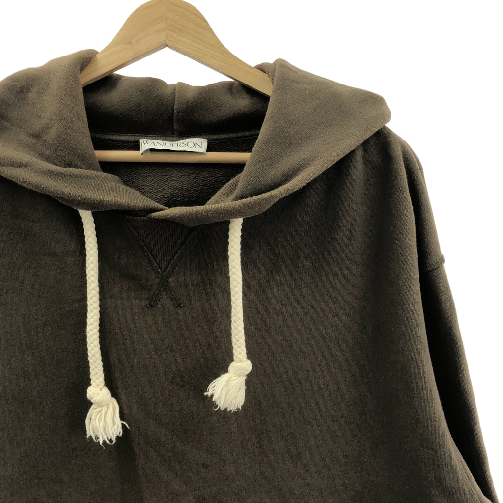 JW Anderson | 超大連帽衫，帽緣飾有刺繡Logo | L碼 | 卡其色 | 男士