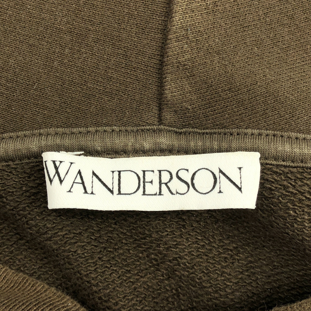 JW Anderson | 超大連帽衫，帽緣飾有刺繡Logo | L碼 | 卡其色 | 男士