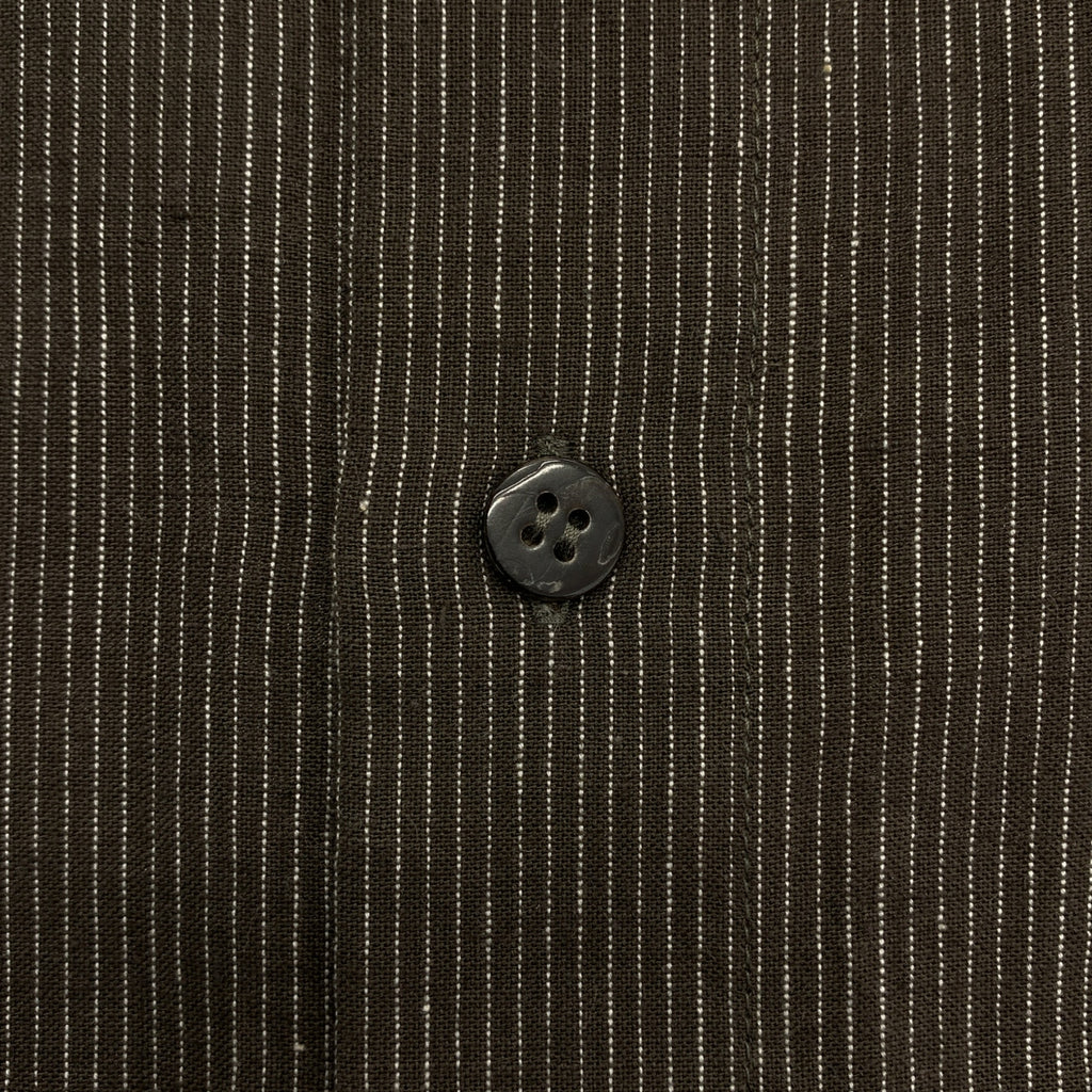 Babaghuri Jurgen Lehl / ババグーリヨーガンレール | ストライプ オーバーシルエット バンドカラー シャツ | M | メンズ