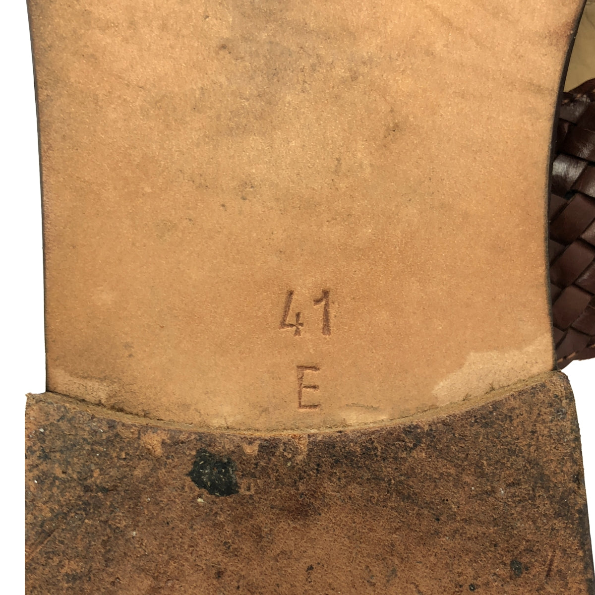 GUCCI | 編織網眼皮革搭扣涼鞋 | 41碼 | 棕色 | 男款